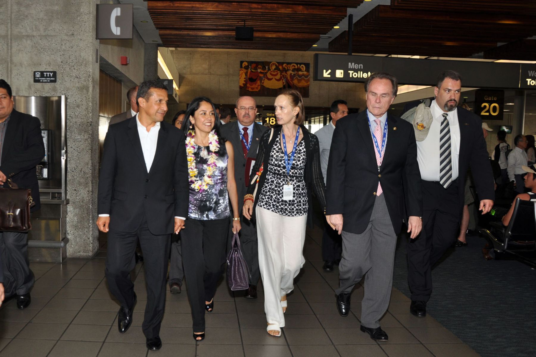 Presidente de la República, Ollanta Humala, llegó a Hawai  para participar en XIX Reunión de Líderes  del Asia Pacífico.
 Foto: ANDINA/ Prensa Presidencia.