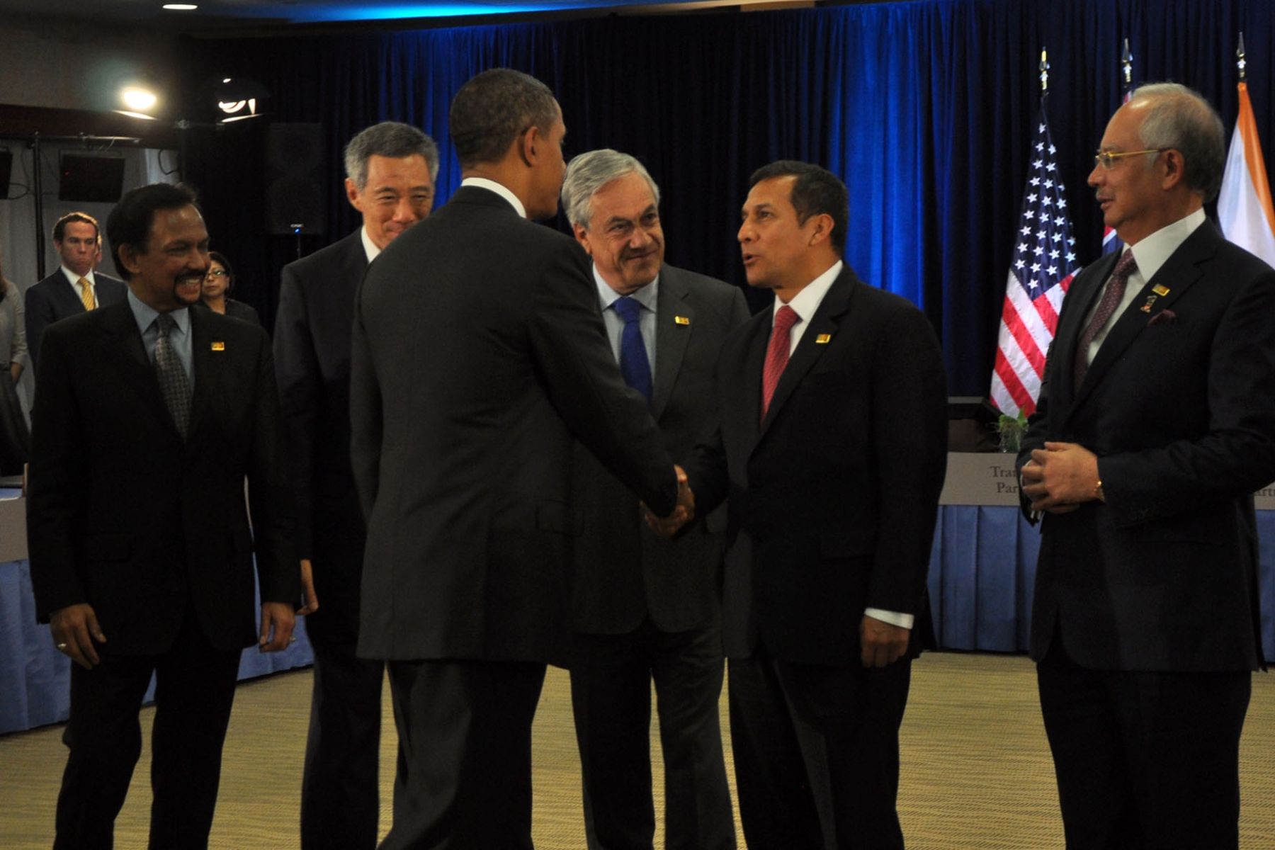 Presidente Ollanta Humala participó en la reunión de negociaciones del Acuerdo de Asociación Transpacífico.
 Foto: ANDINA/Prensa Presidencia.