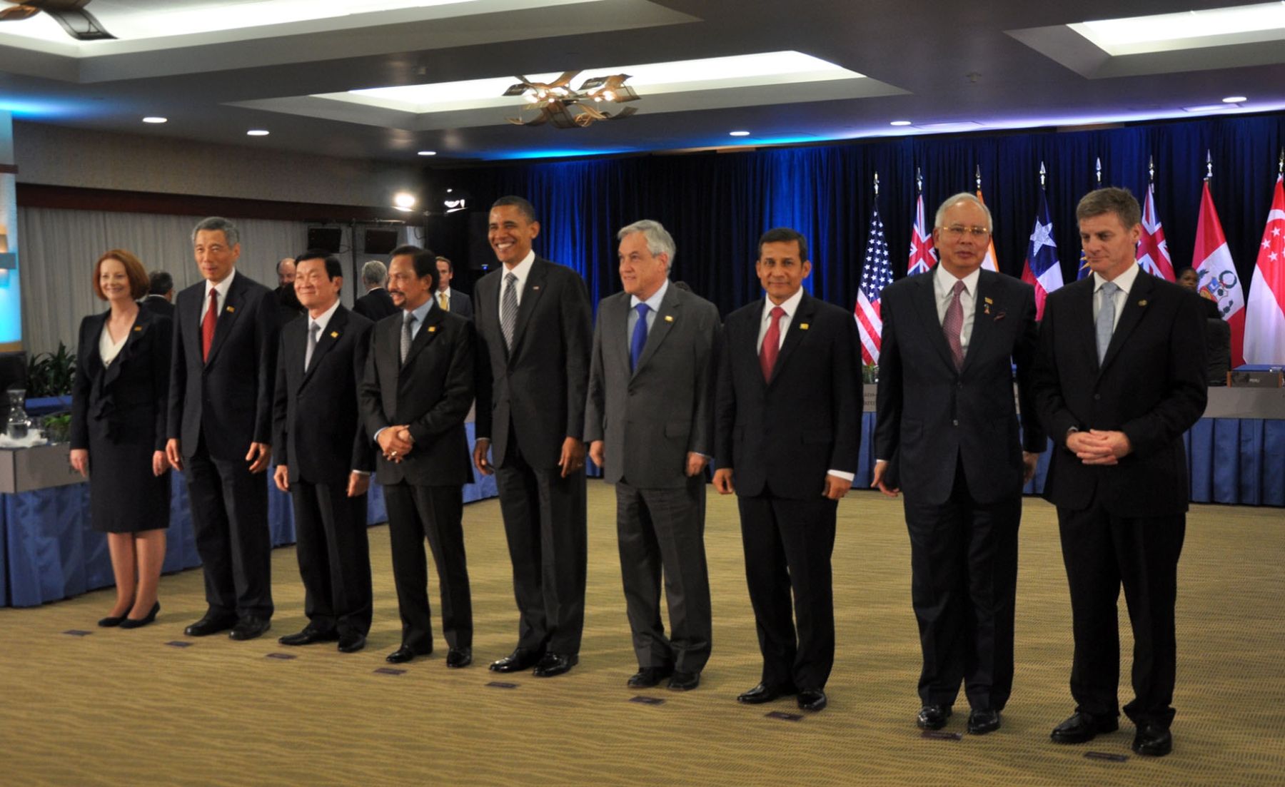 Presidente Ollanta Humala participó en la reunión de negociaciones del Acuerdo de Asociación Transpacífico.
 Foto: ANDINA/Prensa Presidencia.