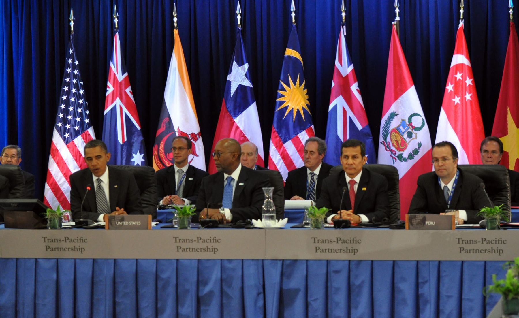 Presidente Ollanta Humala participó en la reunión de negociaciones del Acuerdo de Asociación Transpacífico.
 Foto: ANDINA/Prensa Presidencia.