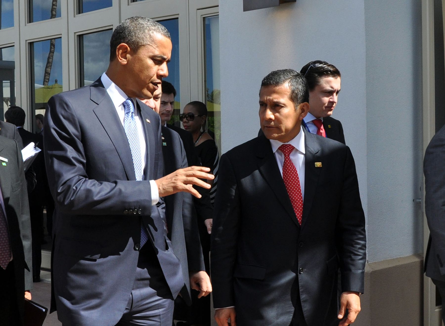 El Presidente de la República, Ollanta Humala Tasso, sostiene reunión con el  presidente de Estados Unidos, Barack Obama, en el Hotel JW Marriot Ihilani, en el marco de su participación de la XIX Cumbre de Líderes de APEC.
 Foto: ANDINA /Prensa Presidencia