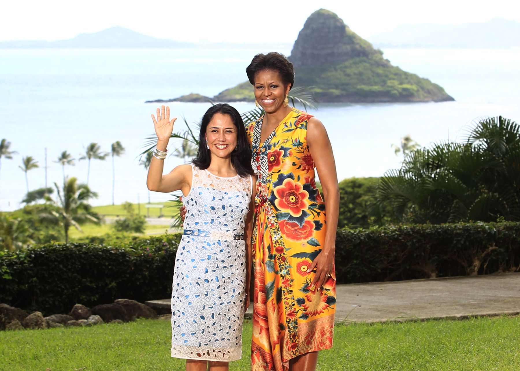La Primera Dama, Nadine Heredia, asistió a la recepción y almuerzo que ofreció la señora Michelle Obama, Primera Dama de Estados Unidos, a las esposas de los Líderes participantes de APEC 201.
Foto: ANDINA/Prensa Presidencia