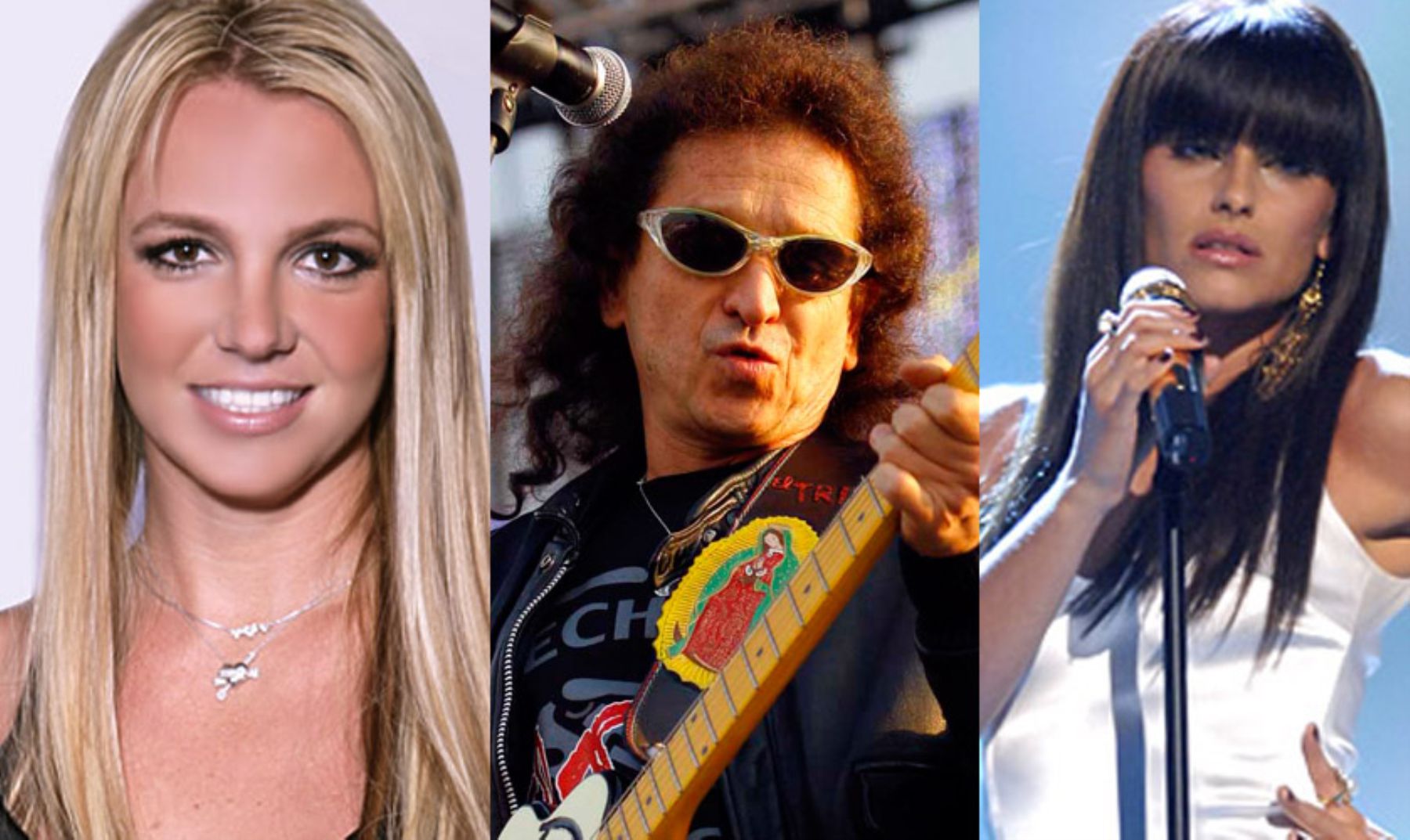 Britney Spears,  Alex Lora y Nelly Furtado.