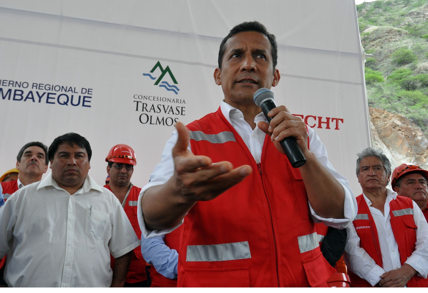 Expresidente Ollanta Humala en el proyecto Olmos. ANDINA/Prensa Presidencia