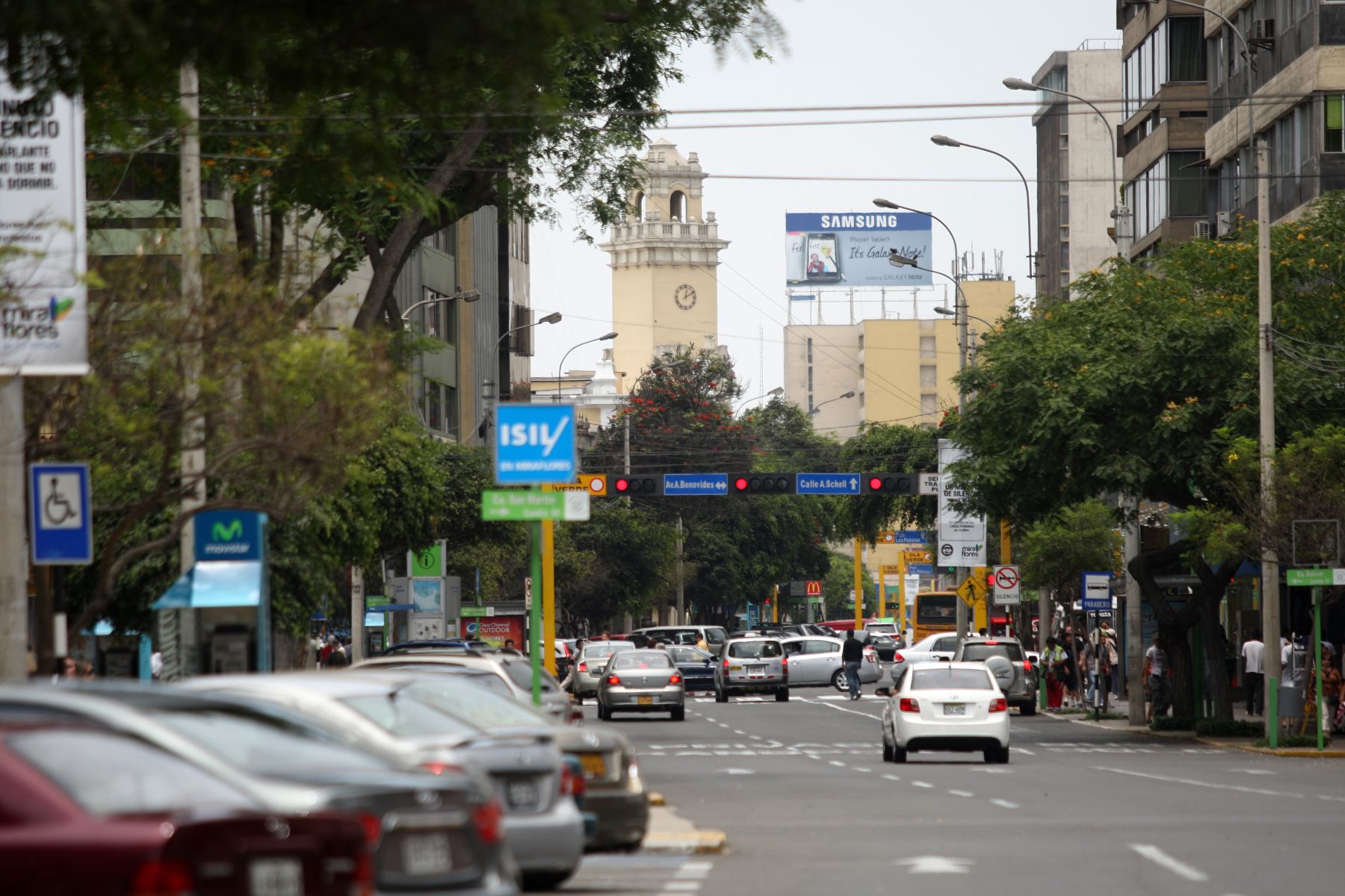 Avenida Larco será la primera vía inclusiva del país. Foto: ANDINA/Héctor Vinces
