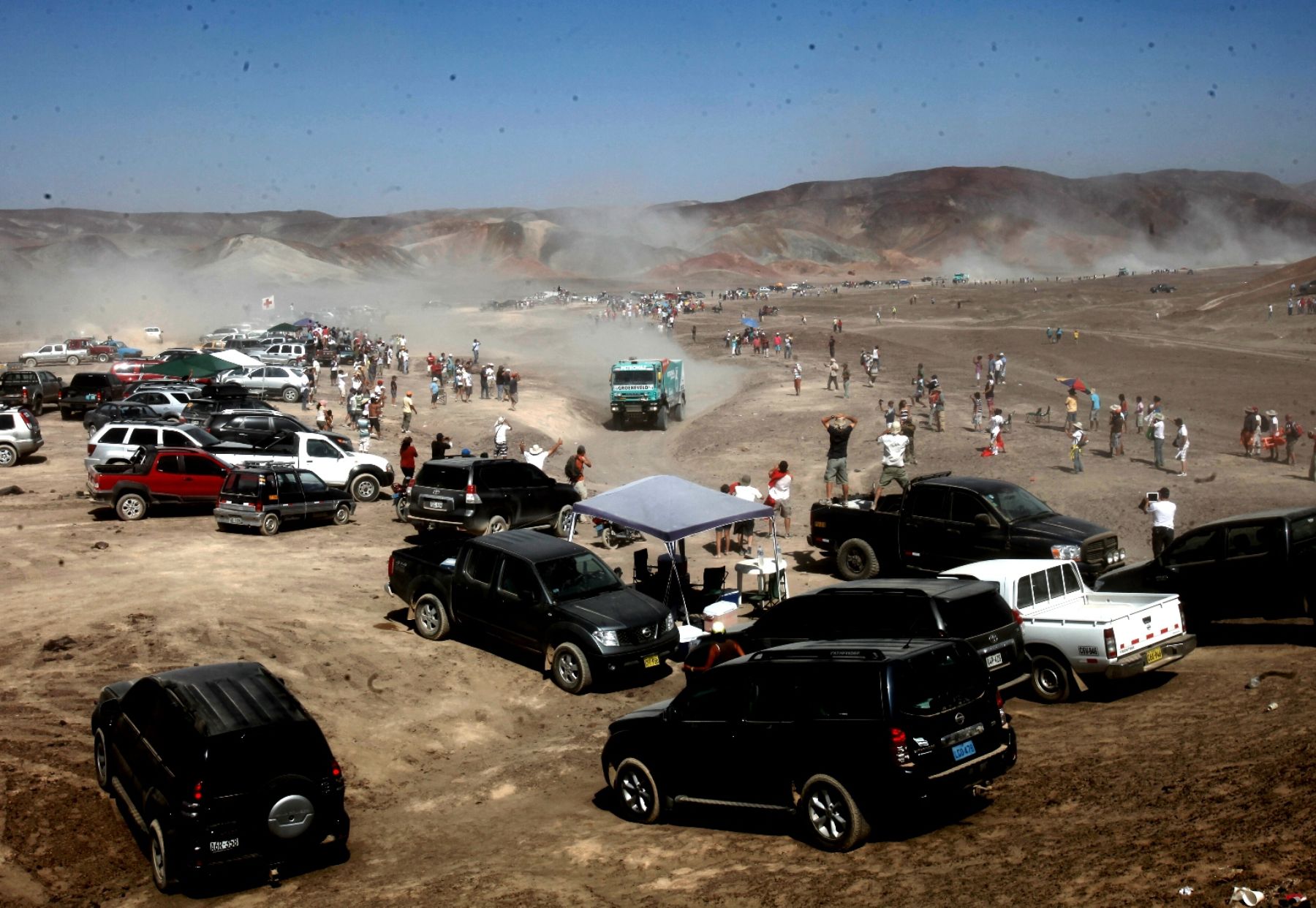 Gran expectativa genera el Rally Dakar que se desarrolla en nuestro país.
Foto: ANDINA/Juan Carlos Guzmán Negrini

.