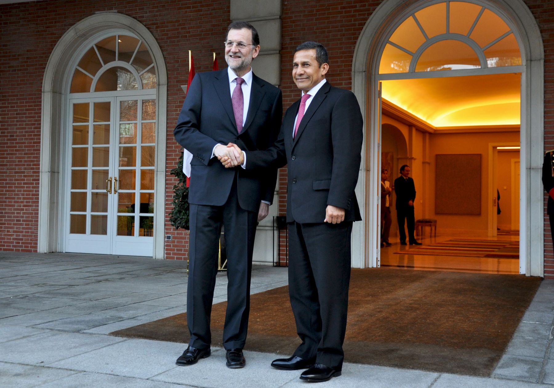 Presidente Ollanta Humala se reúne con presidente de gobierno español Mariano Rajoy. Foto: Sepres.