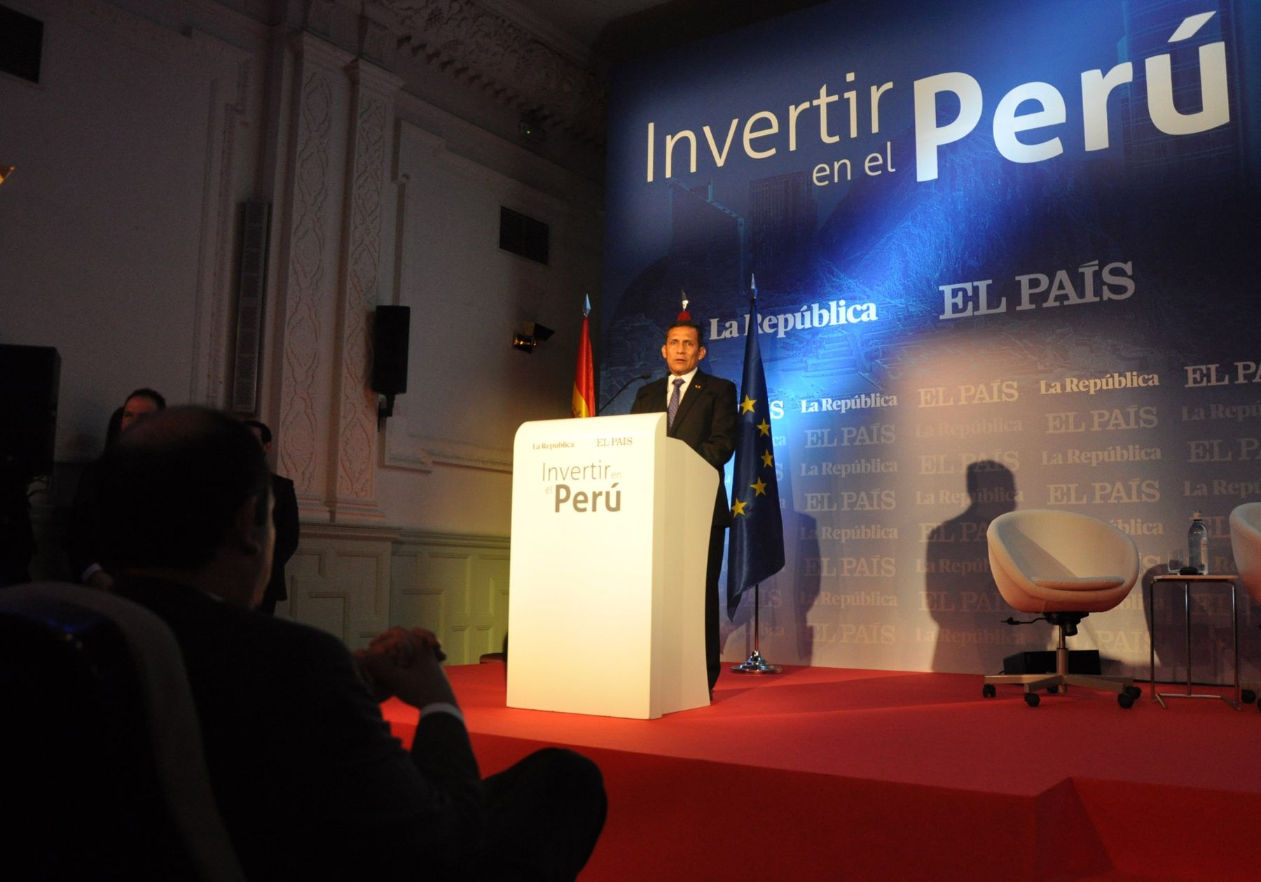 Presidente Ollanta Humala Tasso inauguró el foro Invertir en el Perú en su segundo día de visita a España