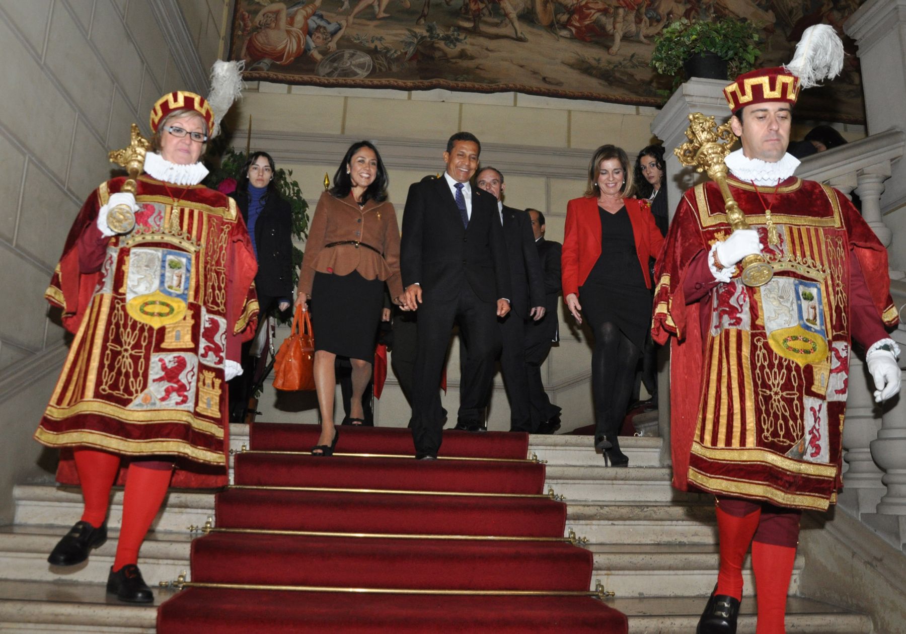 Presidente de la República, Ollanta Humala recibe las Llaves de Oro de la ciudad de Madrid y se reúne con la alcaldesa de esa ciudad, Ana Botella; en el Ayuntamiento de Madrid.
Foto: ANDINA/Prensa Presidencia