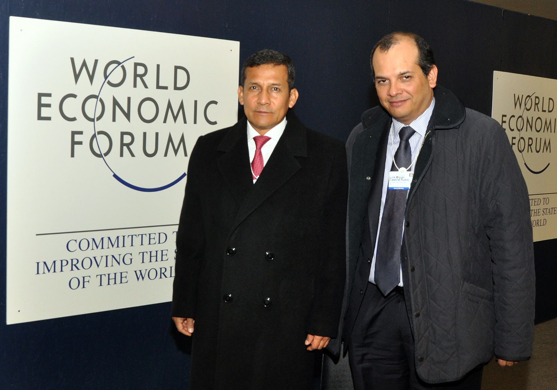 Presidente Ollanta Humala Tasso asiste a sesión plenaria "Perspectivas Económicas Mundiales en el 2012", en el Foro Económico Mundial de Davos
