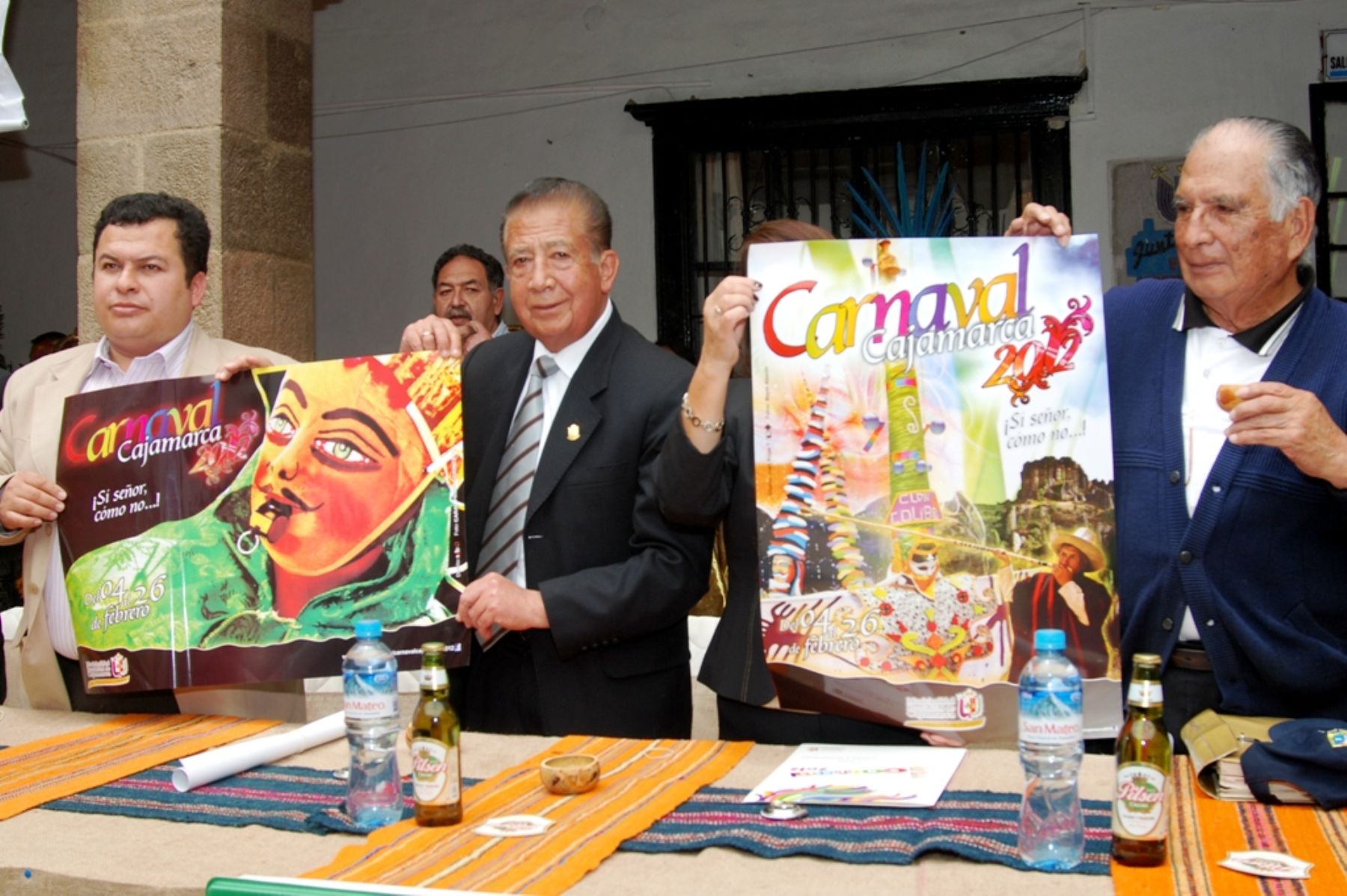 Presentan afiche oficial del carnaval de Cajamarca. Foto: ANDINA/Eduard Lozano.