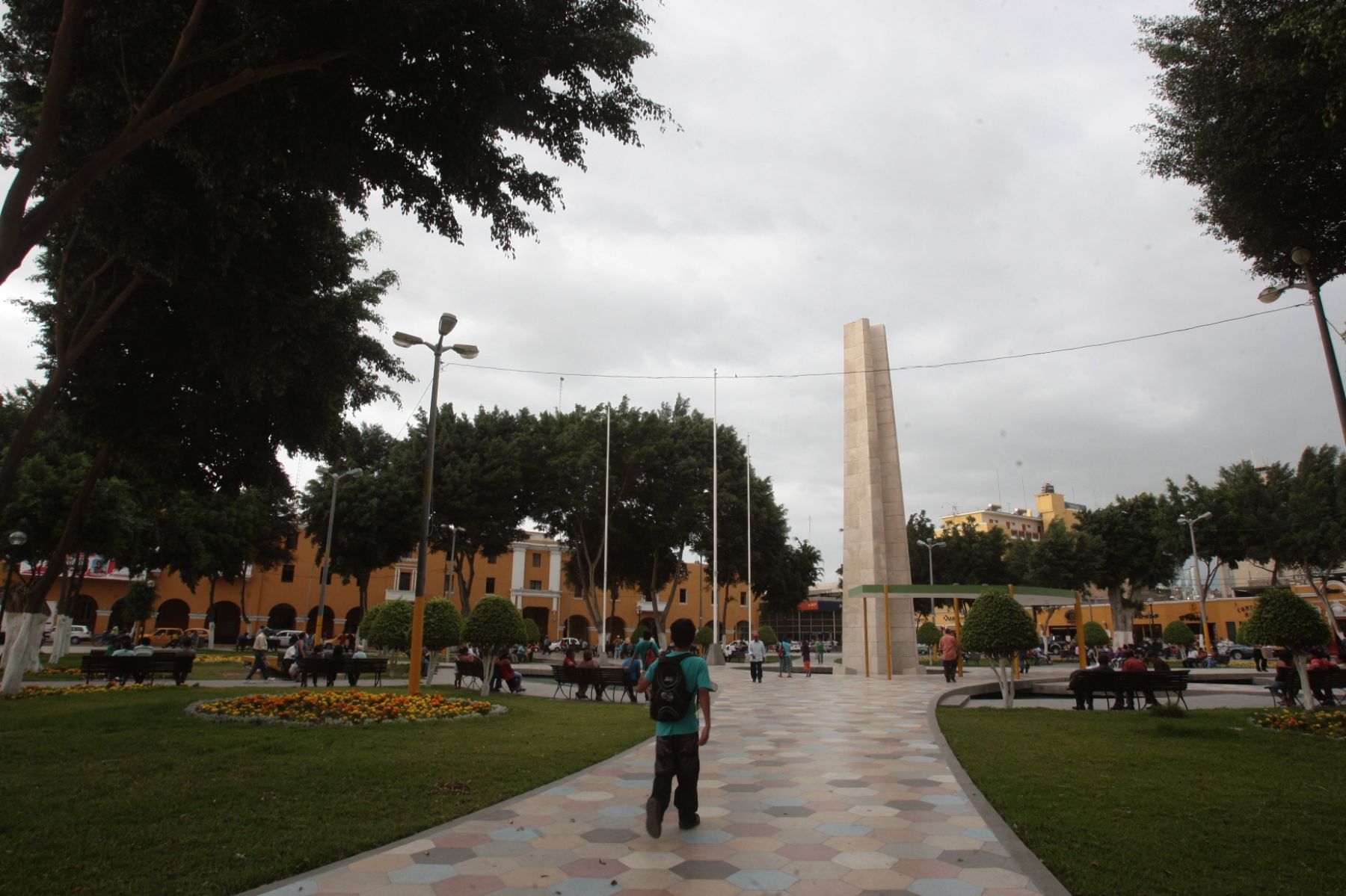 Mayor square of the Ica city, in southern Peru. Photo: ANDINA/Juan Carlos Guzmán Negrini.