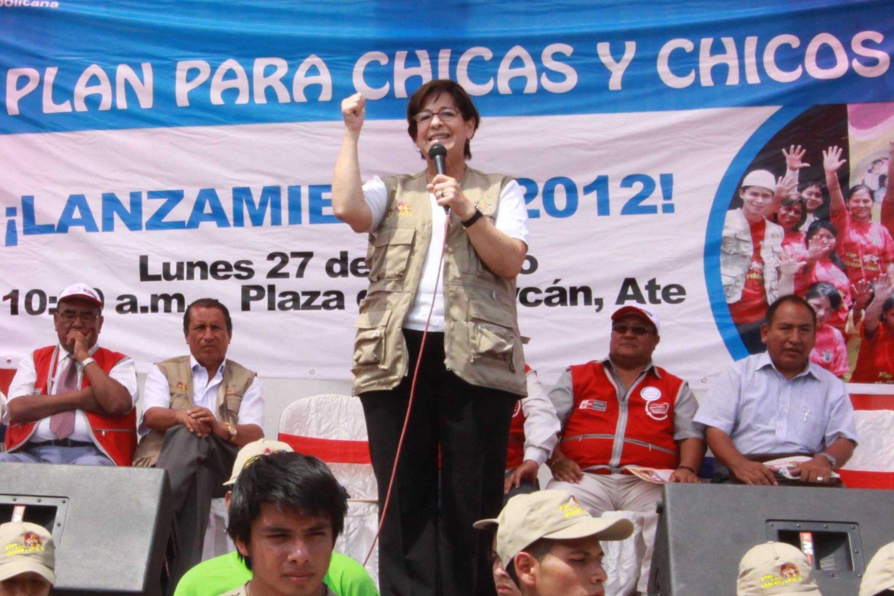 Alcaldesa de LIma lanzó en Huaycán programa Chicos y Chicas Chamba 2012. Foto: ANDINA/Difusión.
