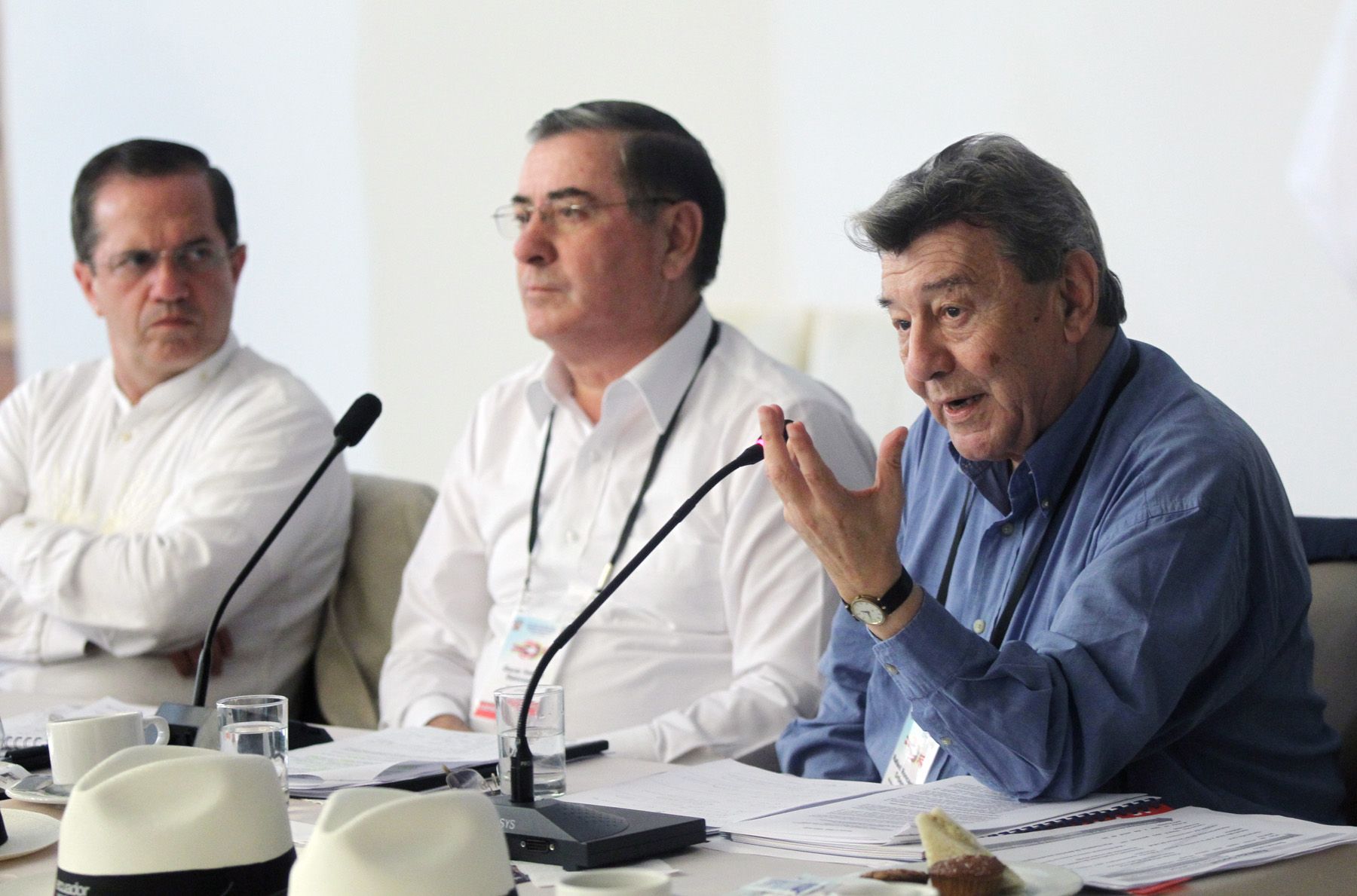 Ministro de Relaciones Exteriores Rafael Roncagliolo, durante su participación en V Reunión de Gabinete Binacional entre Perú y Ecuador, en la ciudad de Chiclayo.
Foto: ANDINA/ Carlos Lezama.