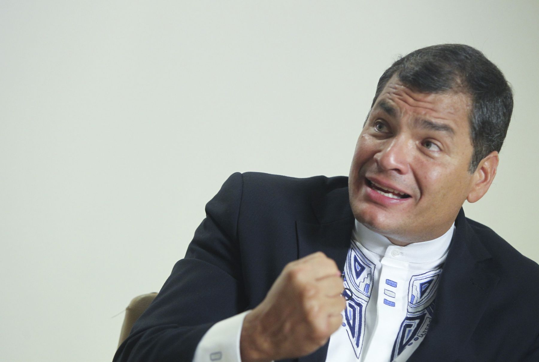 Ecuador’s President , Rafael Correa. Photo: ANDINA/Carlos Lezama