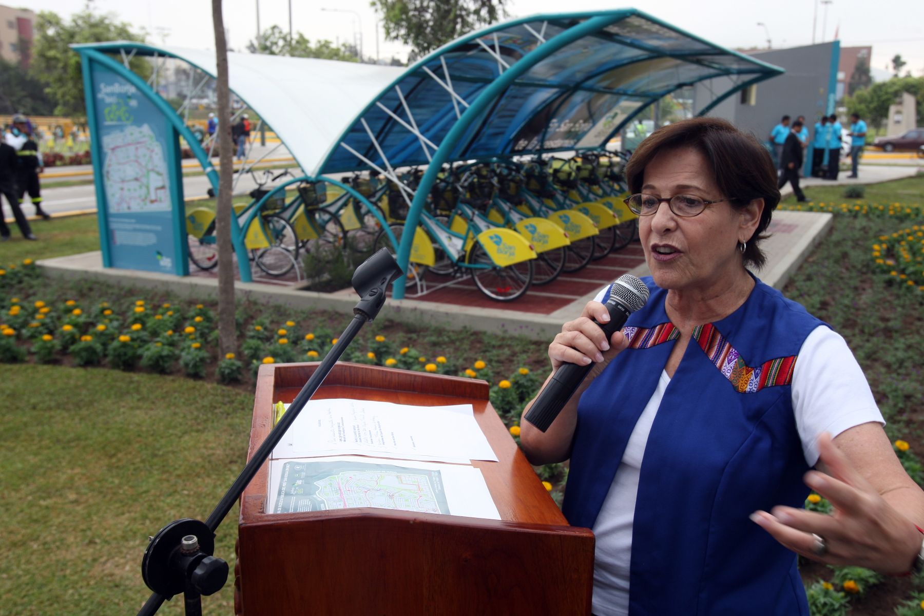 Alcaldesa de Lima, Susana Villarán, acudirá a feria de servicios en Collique. ANDINA/Héctor Vinces