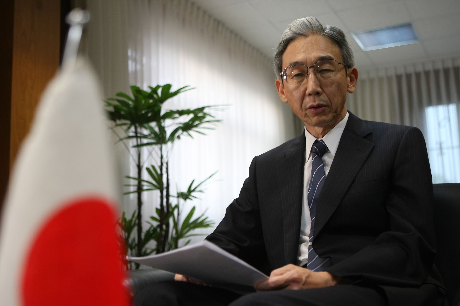 Japanese Ambassador to Peru, Masahiro Fukukawa. Photo: ANDINA/Vidal Tarqui.