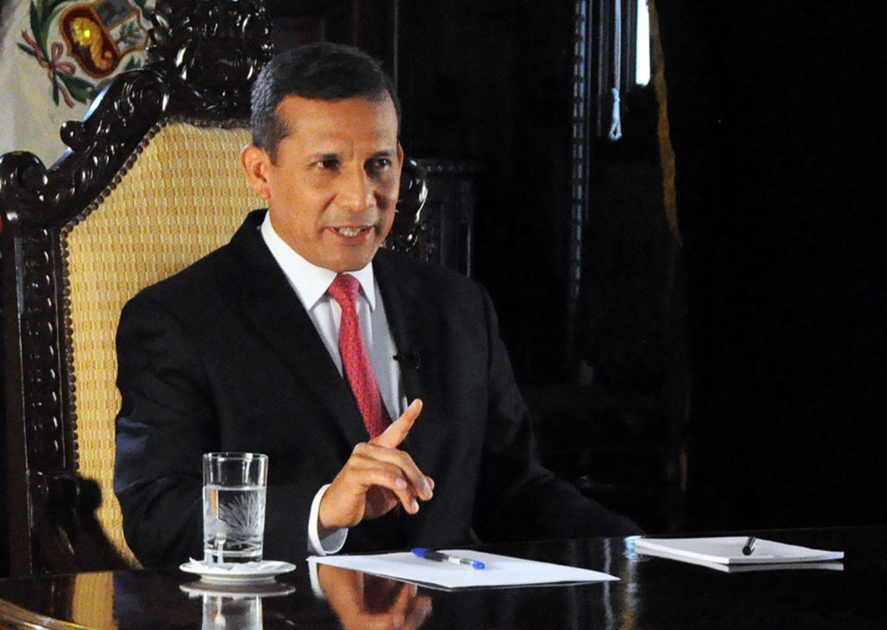 Presidente de la República, Ollanta Humala, ofrecio entrevista al programa Panorama. Foto: ANDINA/Prensa Presidencia