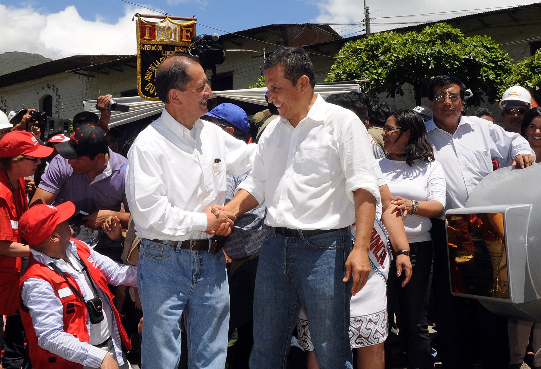 Presidente de la República, Ollanta Humala, da inicio a la construcción del Gasoducto del Sur, en el departamento de Cusco.  
Foto: ANDINA/ Prensa Presidencia