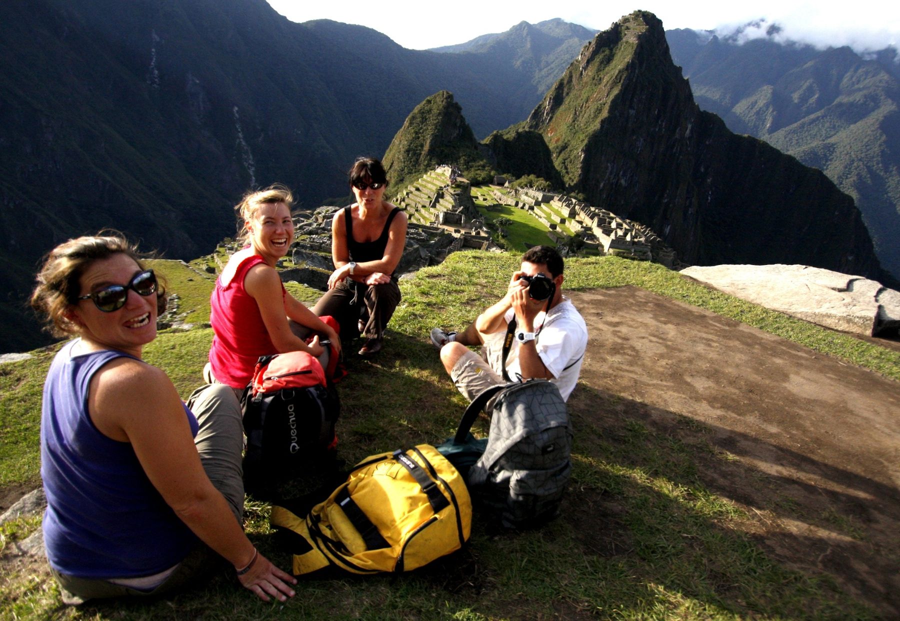 Foreign Tourists in Machu Picchu, in Peru