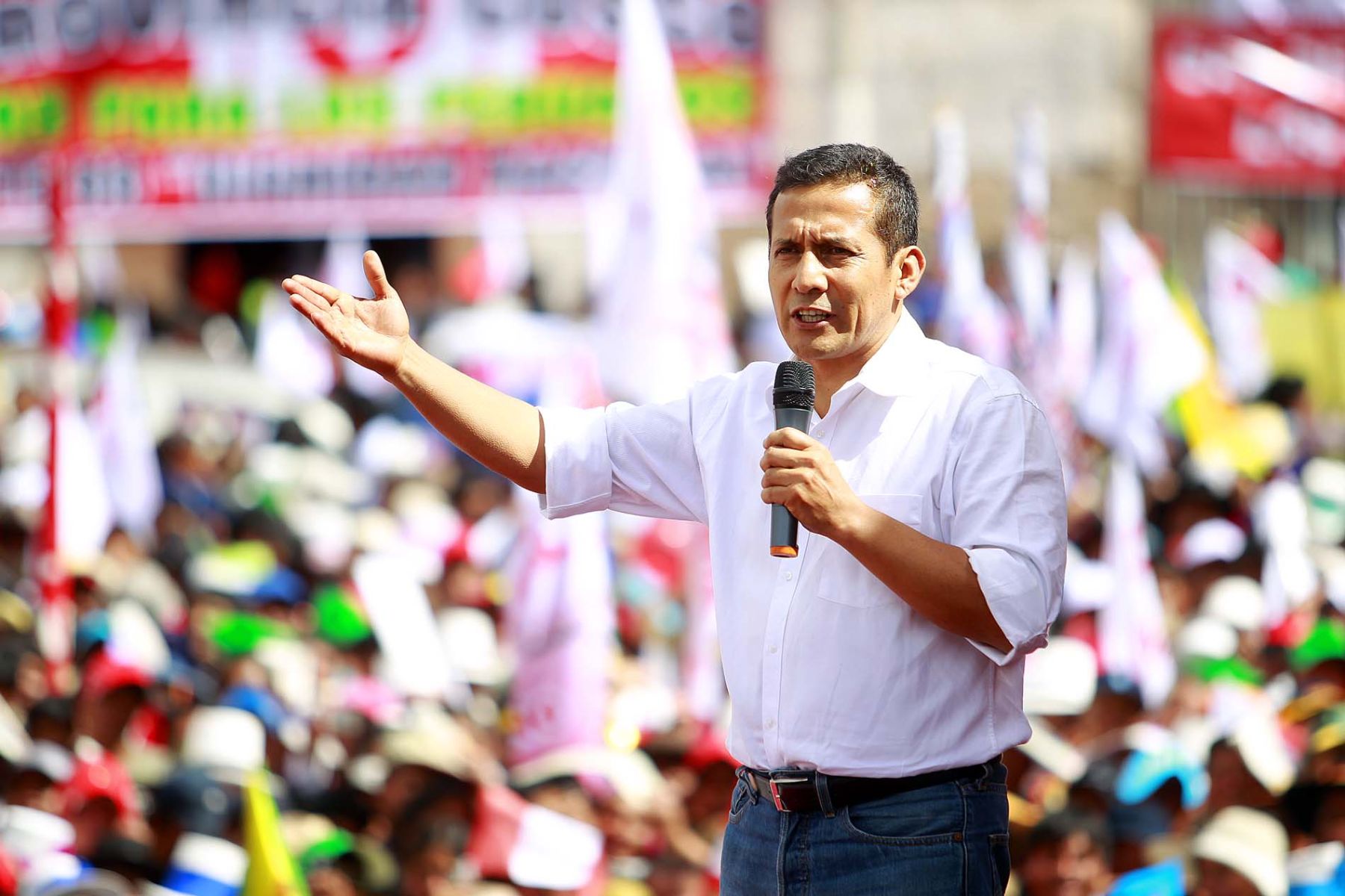 El jefe del Estado, Ollanta Humala, en anterior visita a la ciudad de Cusco. ANDINA/Prensa Presidencia.