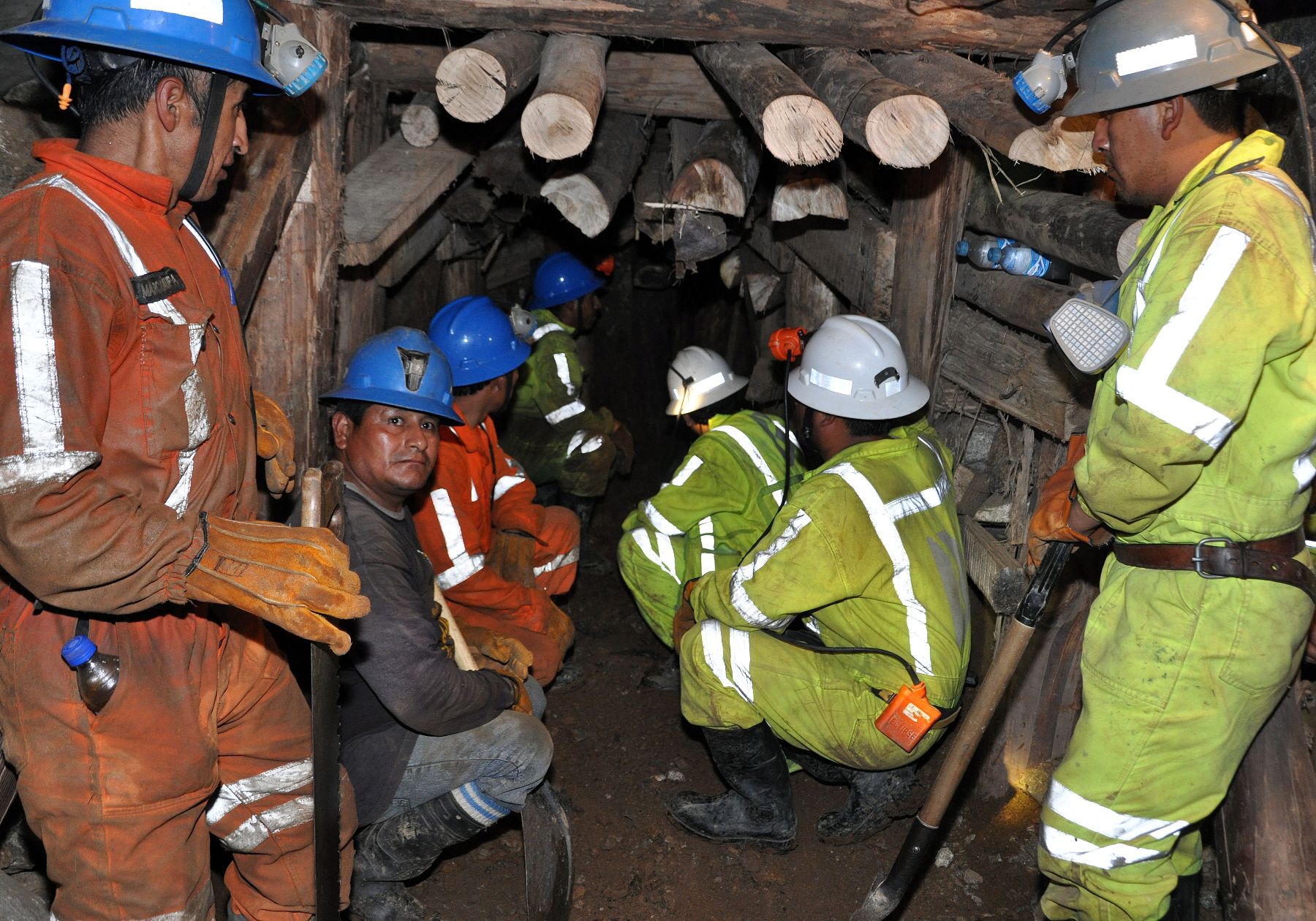 Presidente de la República, Ollanta Humala participó en exitoso rescate de mineros en mina "Cabeza Negro" en Ica.
Foto: ANDINA/Prensa Presidencia.
