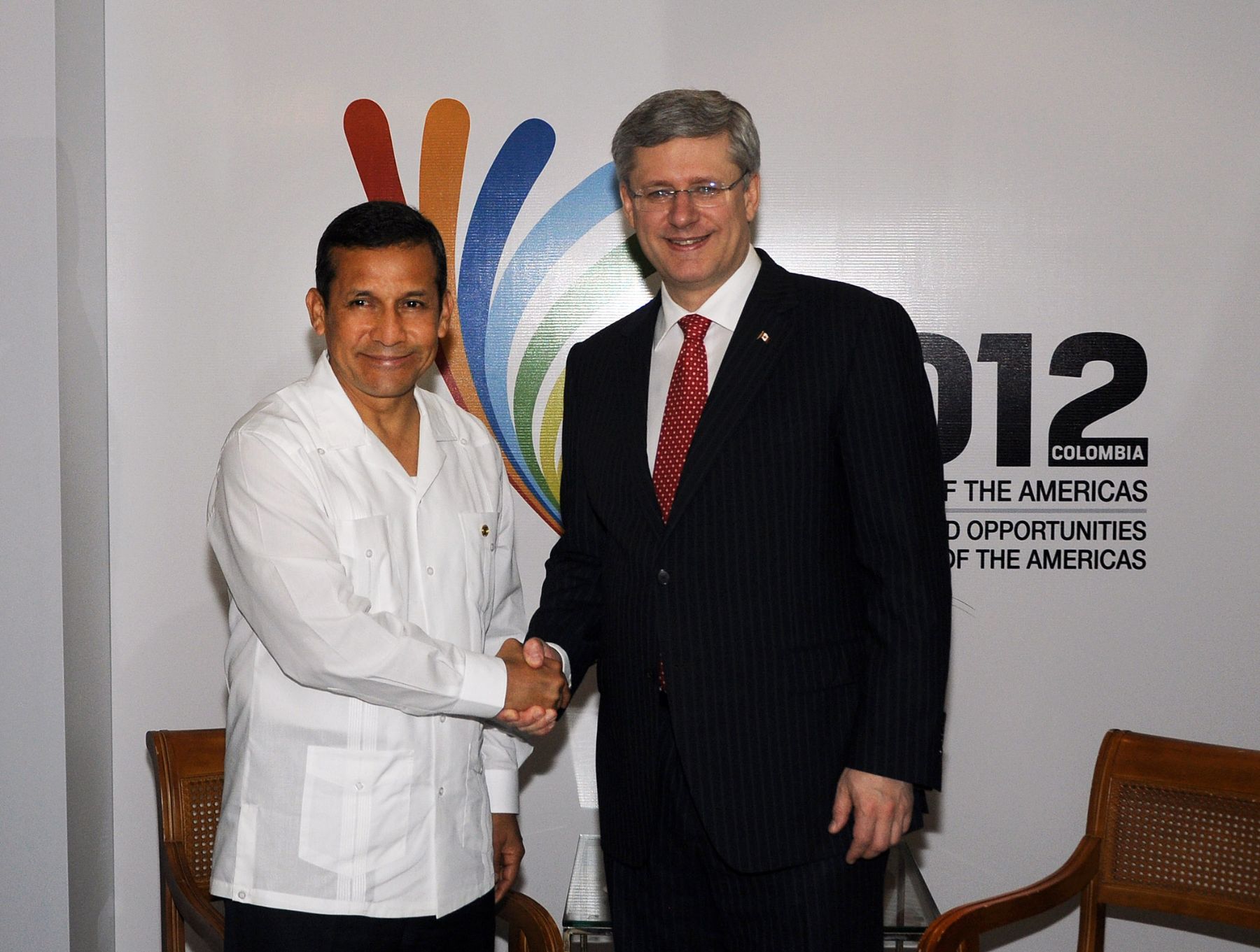 Presidente Ollanta Humala Tasso se reunió con el primer ministro de Canadá, Stephen Harper
