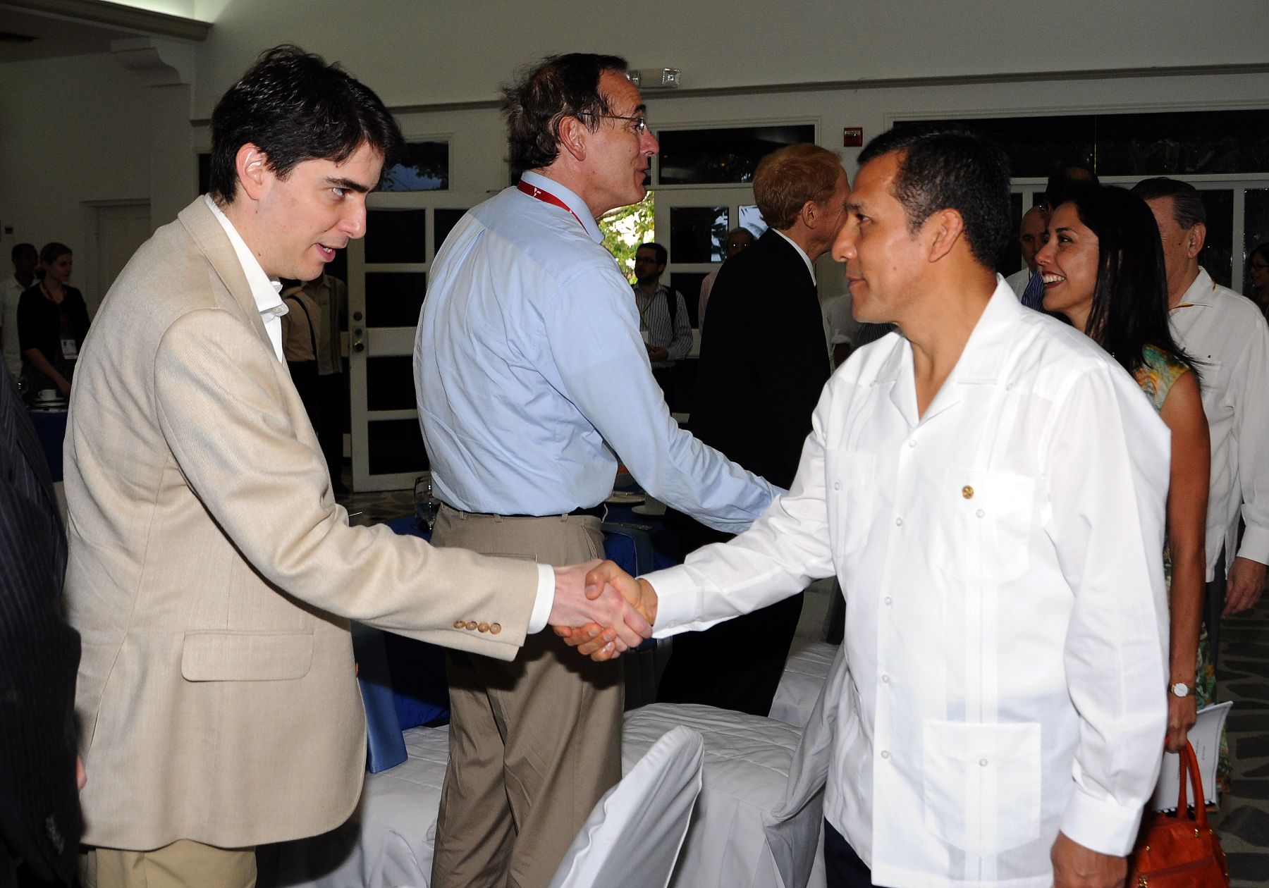 Presidente de la República, Ollanta Humala participó en desayuno empresarial en el marco de la Cumbre de las Américas.
Foto: ANDINA/Prensa Presidencia