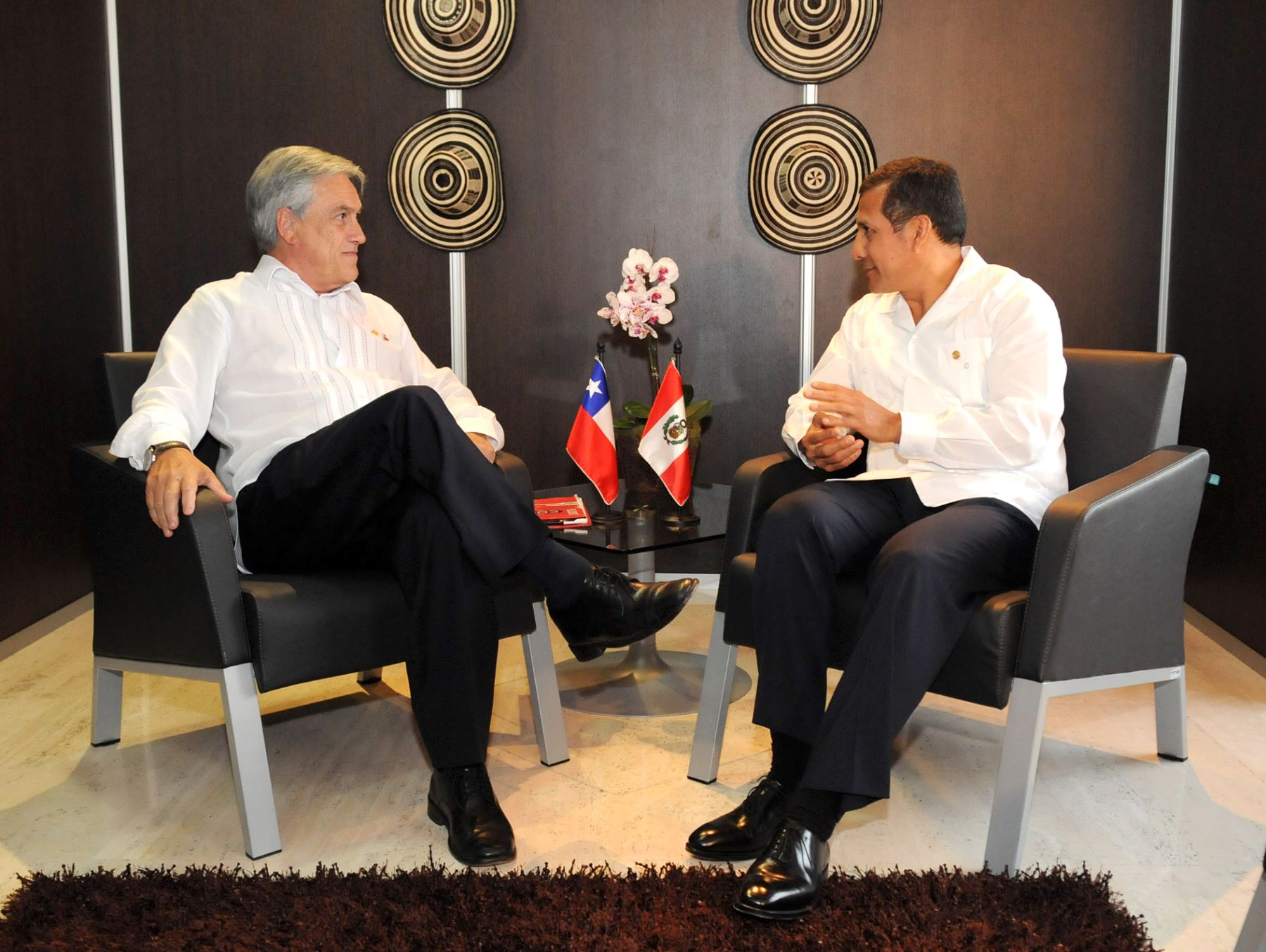 Presidente Ollanta Humala sostuvo una reunión con su homólogo chileno, Sebastián Piñera. Foto: Presidencia de Chile