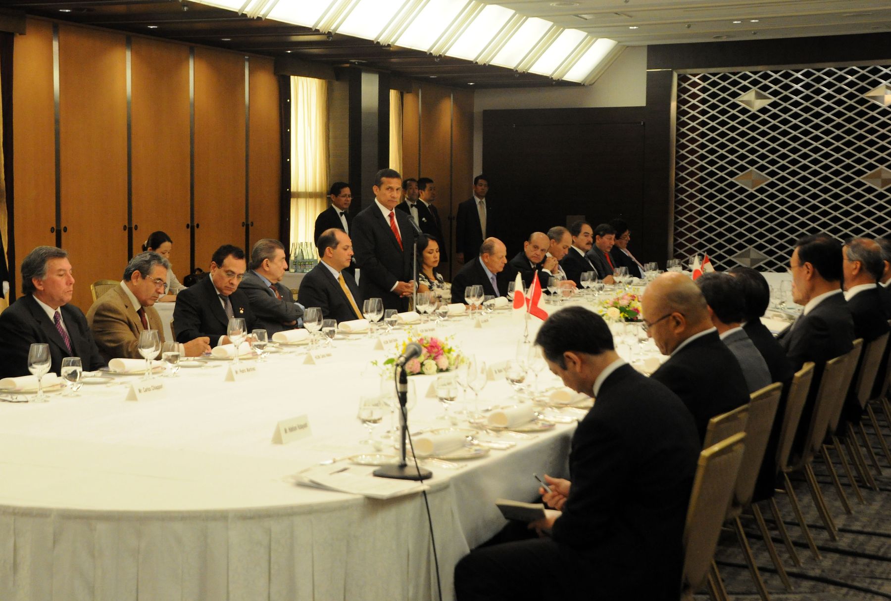 El presidente Ollanta Humala participa en importantes reuniones con empresarios japoneses en Tokio. Foto: ANDINA/Prensa Presidencia.