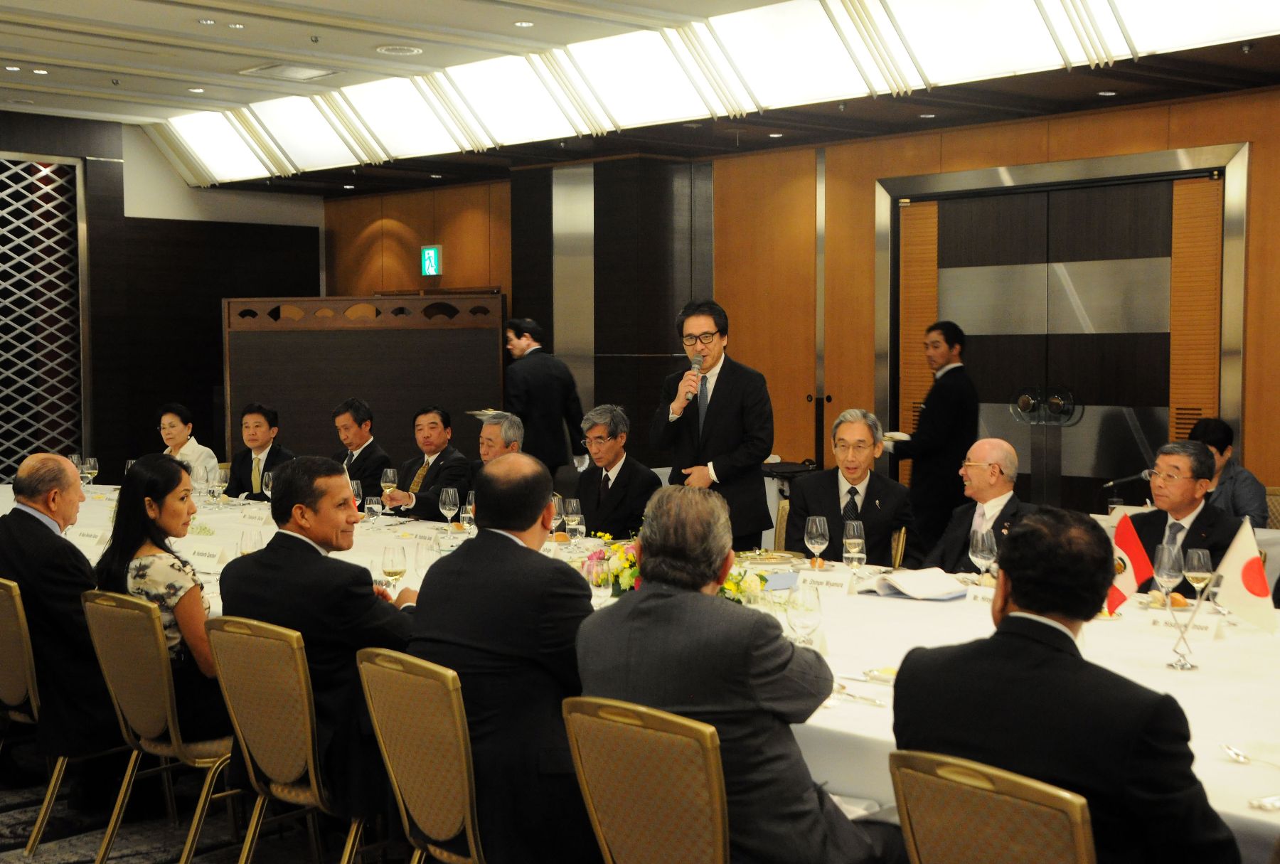El presidente Ollanta Humala participa en importantes reuniones con empresarios japoneses en Tokio. Foto: ANDINA/Prensa Presidencia.