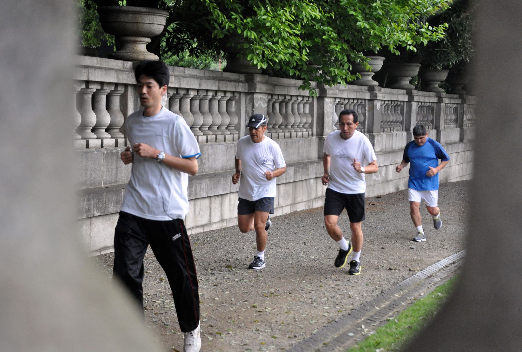 Presidente Ollanta Humala trota en los alrededores de Palacio de Akasaka en Japón.
Foto: ANDINA/Prensa Presidencia