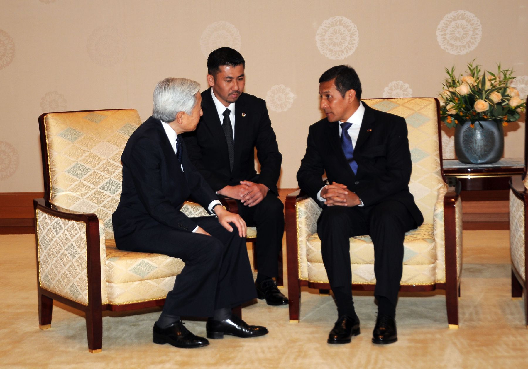Presidente de la Republica Ollanta Humala Tasso en audiencia especial con el Emperador Akihito, en el Palacio Imperial de Japón.
Foto: ANDINA/Prensa Presidencia.