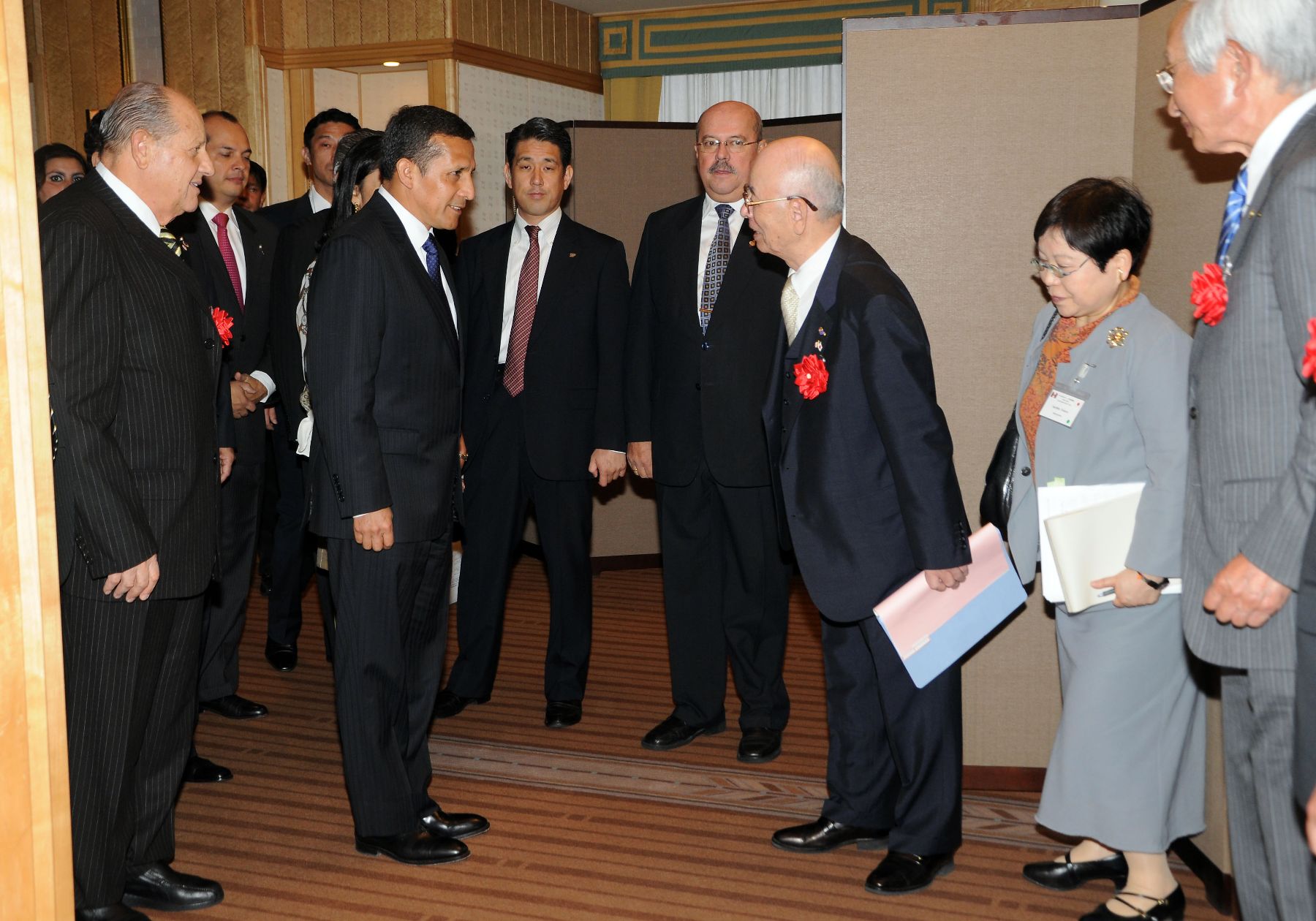 Presidente de la República, Ollanta Humala Tasso, inauguró la X Reunión del Consejo Empresarial Peruano Japonés-Cepeja, en el hotel Imperial de Tokio.

Foto: ANDINA/Prensa Presidencia.