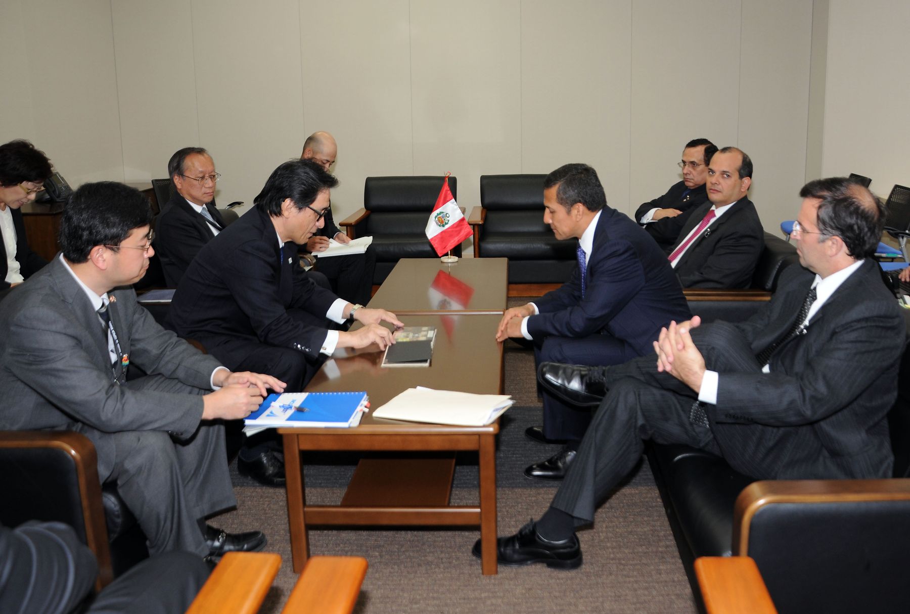 Presidente de la República, Ollanta Humala Tasso, inauguró un "Road Show" de promoción de Inversiones, convocado por la Organizaciòn Japonesa de Comercio Exterior (JETRO)

Foto Andina/Prensa Presidencia