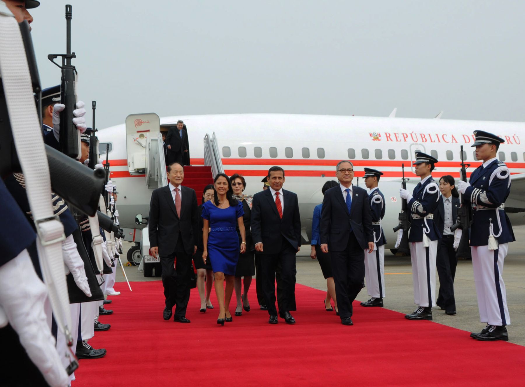 Presidente Ollanta Humala Tasso y su comitiva ofical llegaron a Corea del Sur para estrechar la cooperación bilateral.

Foto : Prensa Presidencia