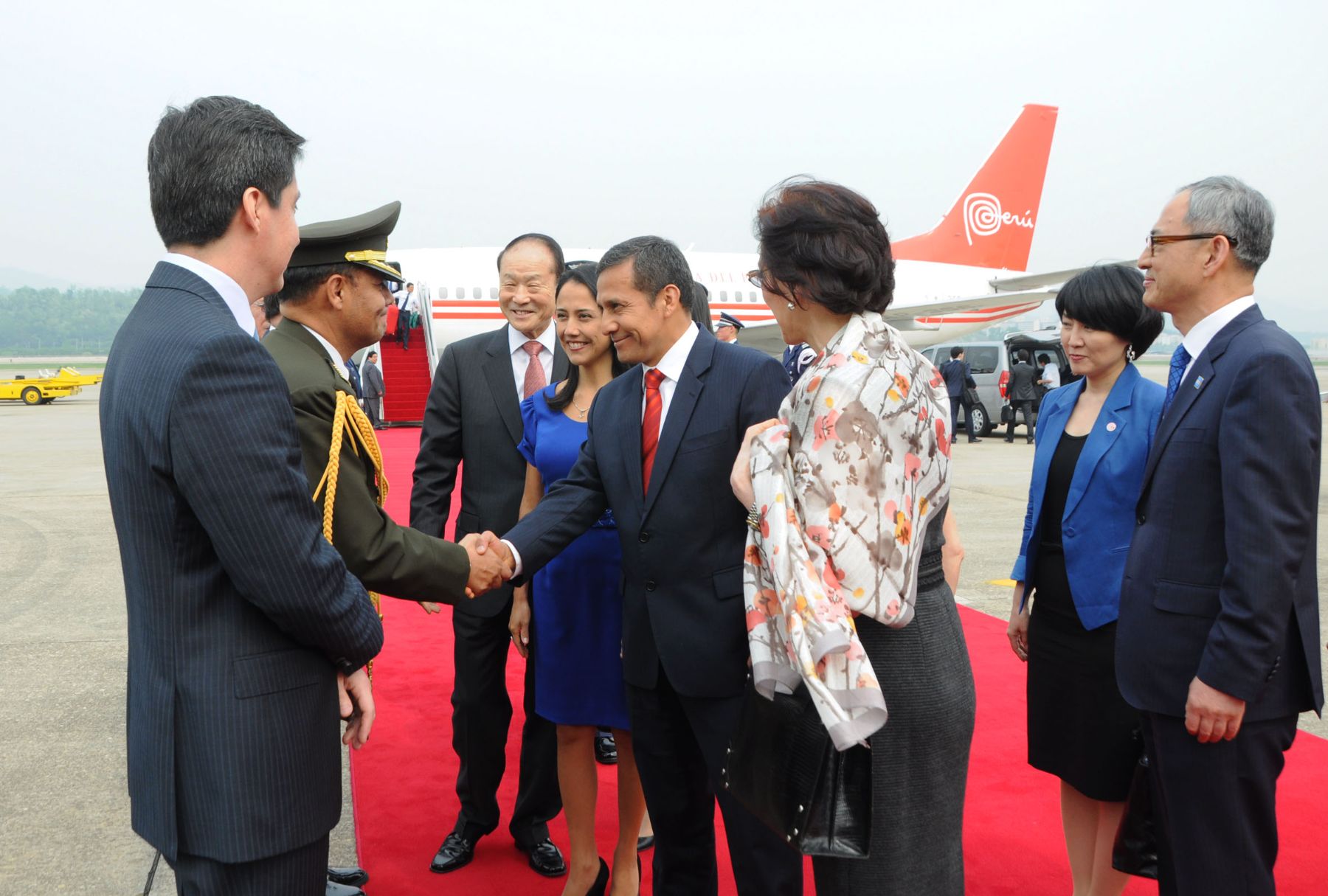 Presidente Ollanta Humala Tasso y su comitiva ofical llegaron a Corea del Sur para estrechar la cooperación bilateral.

Foto : Prensa Presidencia