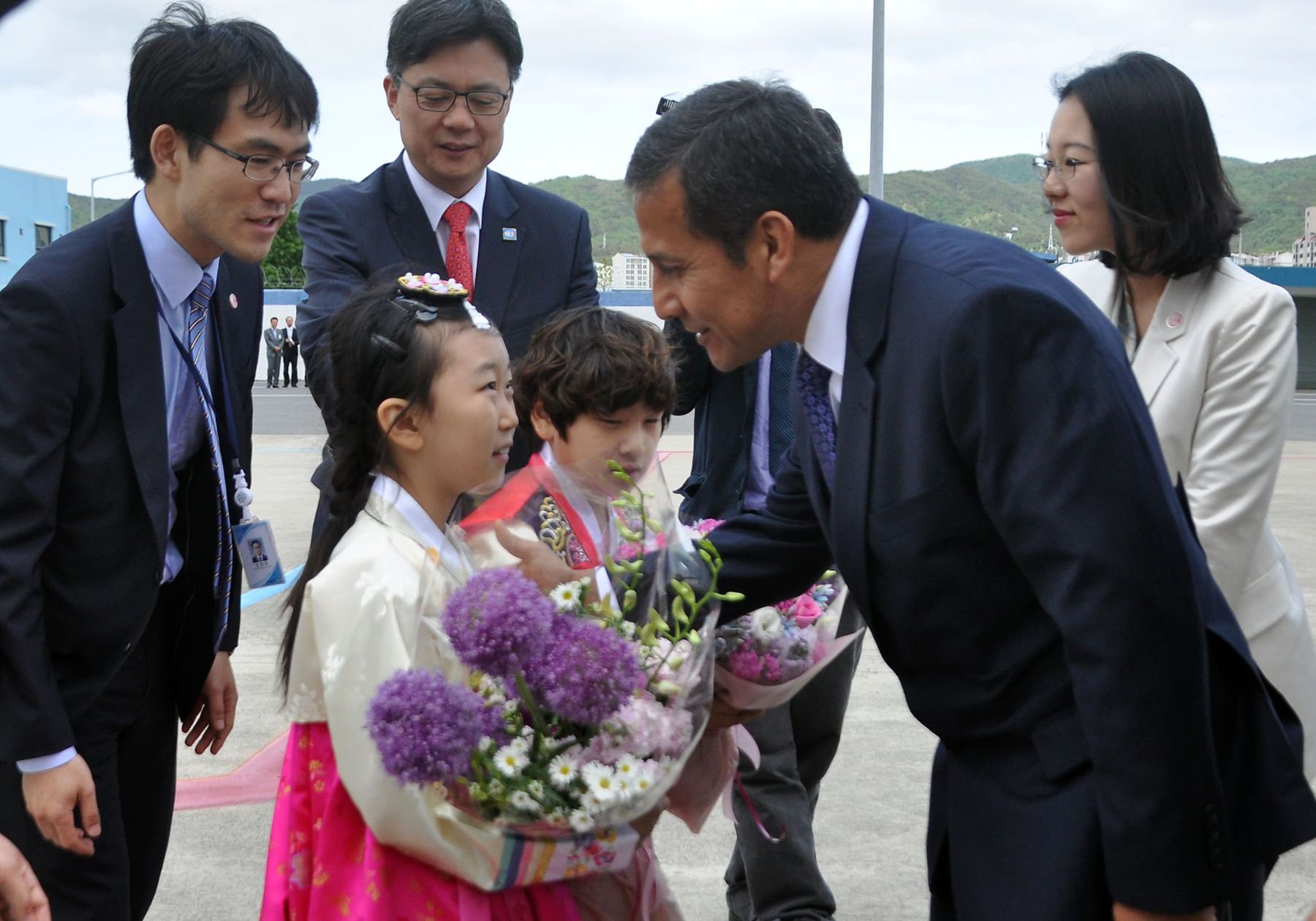 Presidente Ollanta Humala visitó instalaciones del Complejo Petroquimico en USLAM en Corea del Sur. Foto: Andina / Prensa Presidencia