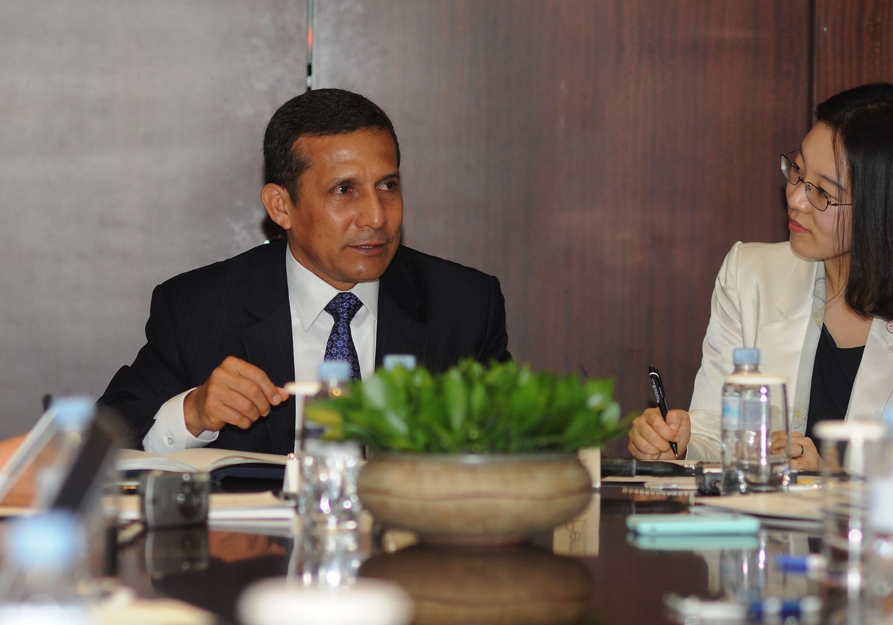 Presidente Ollanta Humala ofreció conferencia de prensa, al término de su Visita Oficial a Corea del Sur.
Foto: Andina/Prensa Presidencia.