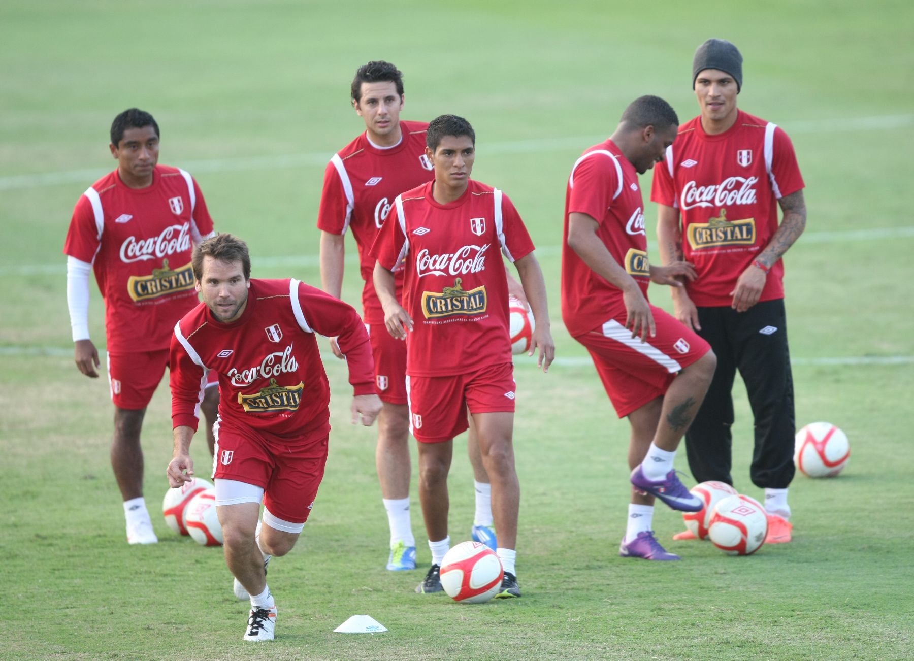 Entrenamiento de la selección peruana de fútbol. 
Foto: ANDINA/Vidal Tarqui