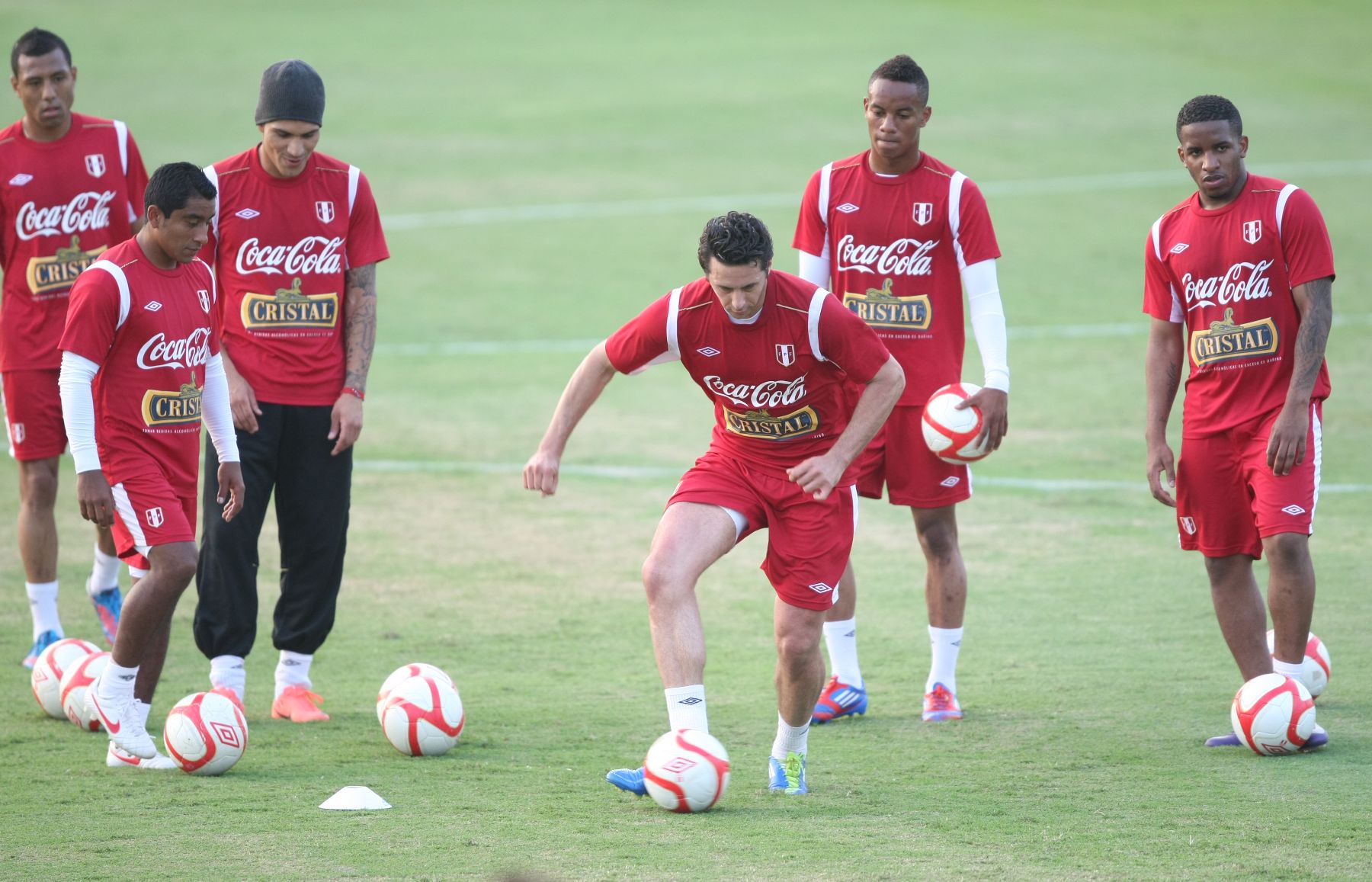Entrenamiento de la selección peruana de fútbol. 
Foto: ANDINA/Vidal Tarqui