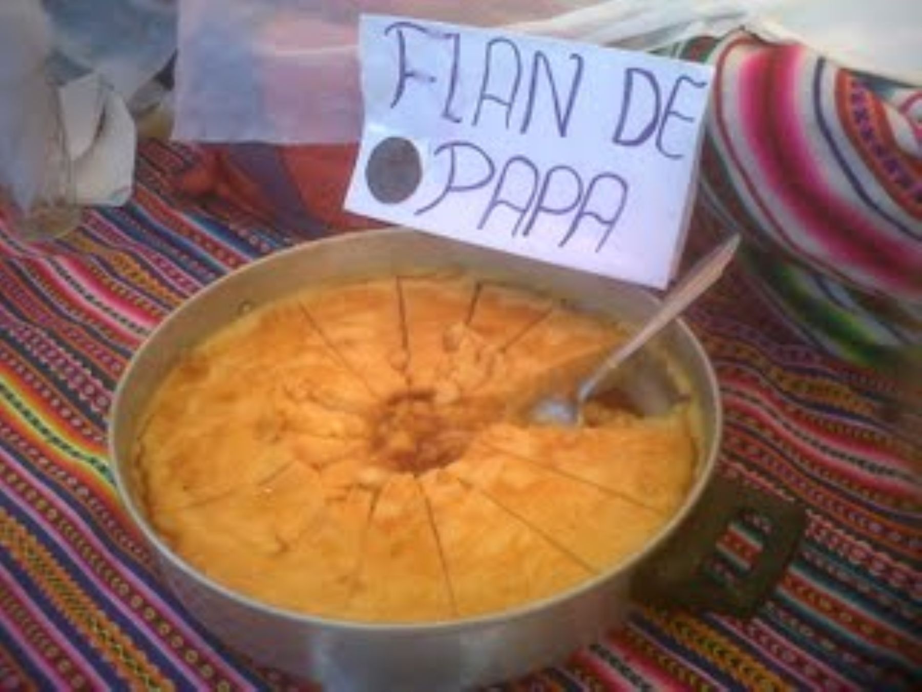 Flan de papa preparado en el festival gastronómico “Papea Junín 2012” en Huancayo. Foto: ANDINA/Pedro Tinoco.