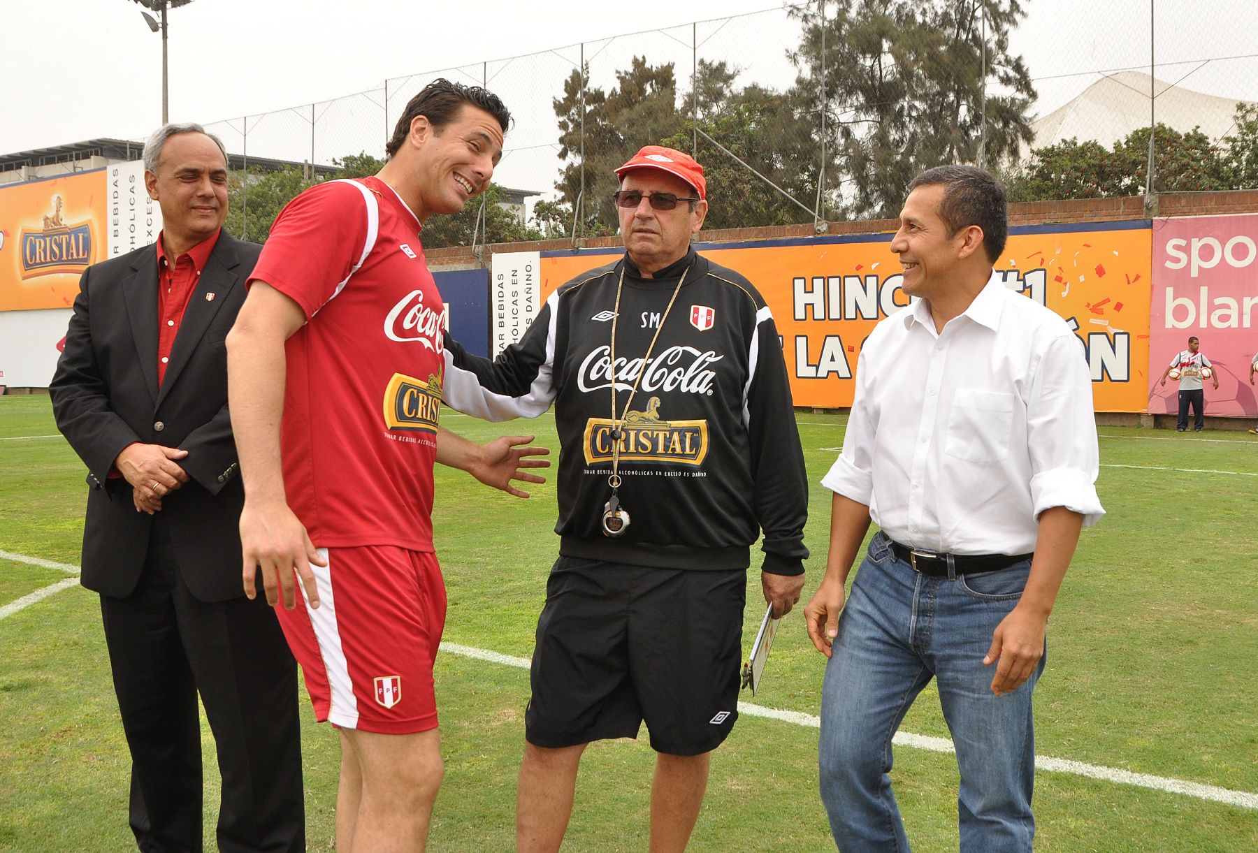 Presidente Ollanta Humala visitó a la selección peruana en la Videna. Foto: ANDINA/Prensa Presidencia.