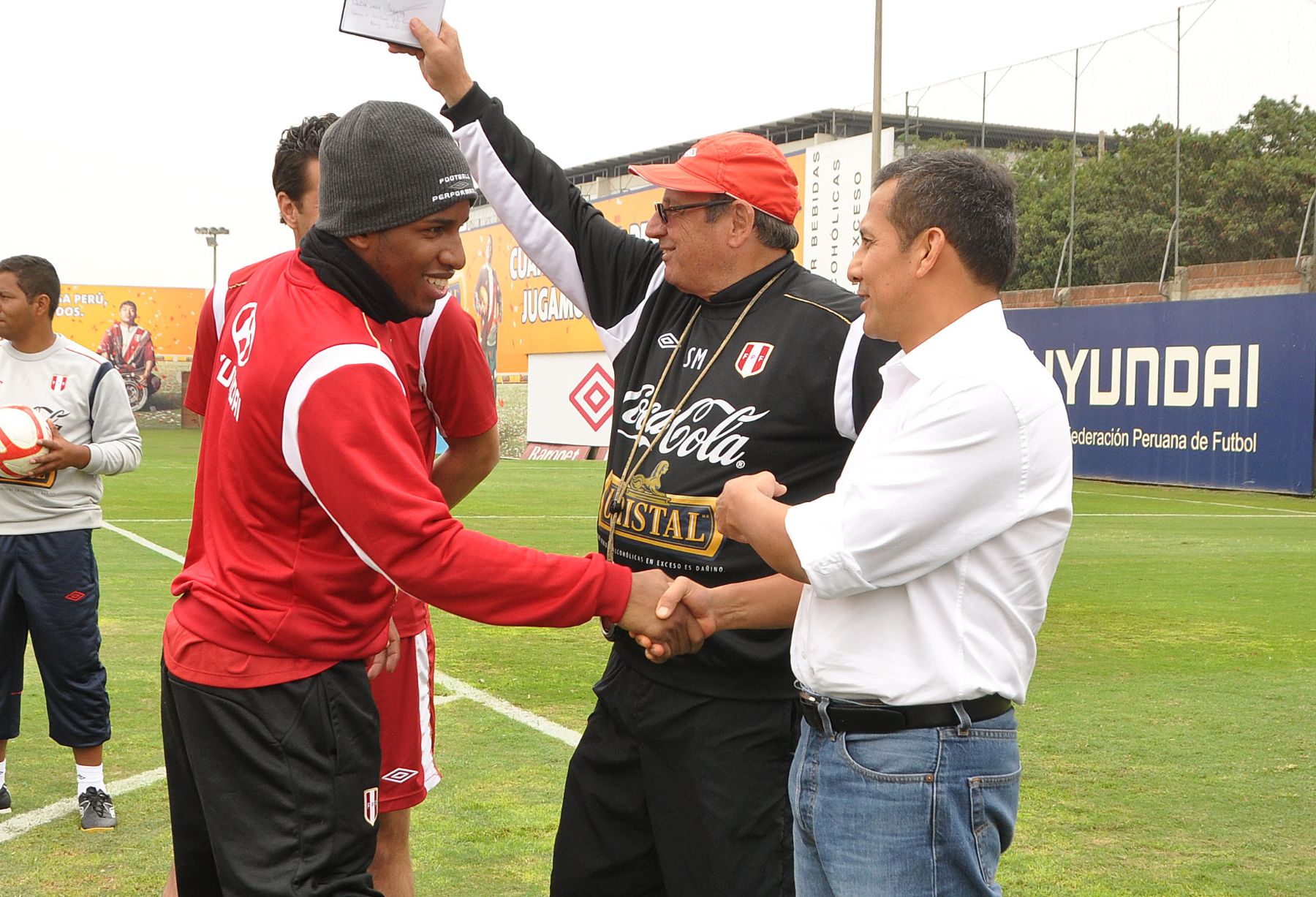 Presidente Ollanta Humala visitó a la selección peruana en la Videna. Foto: ANDINA/Prensa Presidencia.