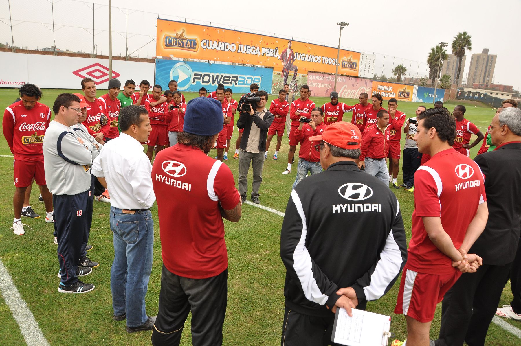Presidente Ollanta Humala visitó a la selección peruana en la Videna. Foto: ANDINA/Prensa Presidencia