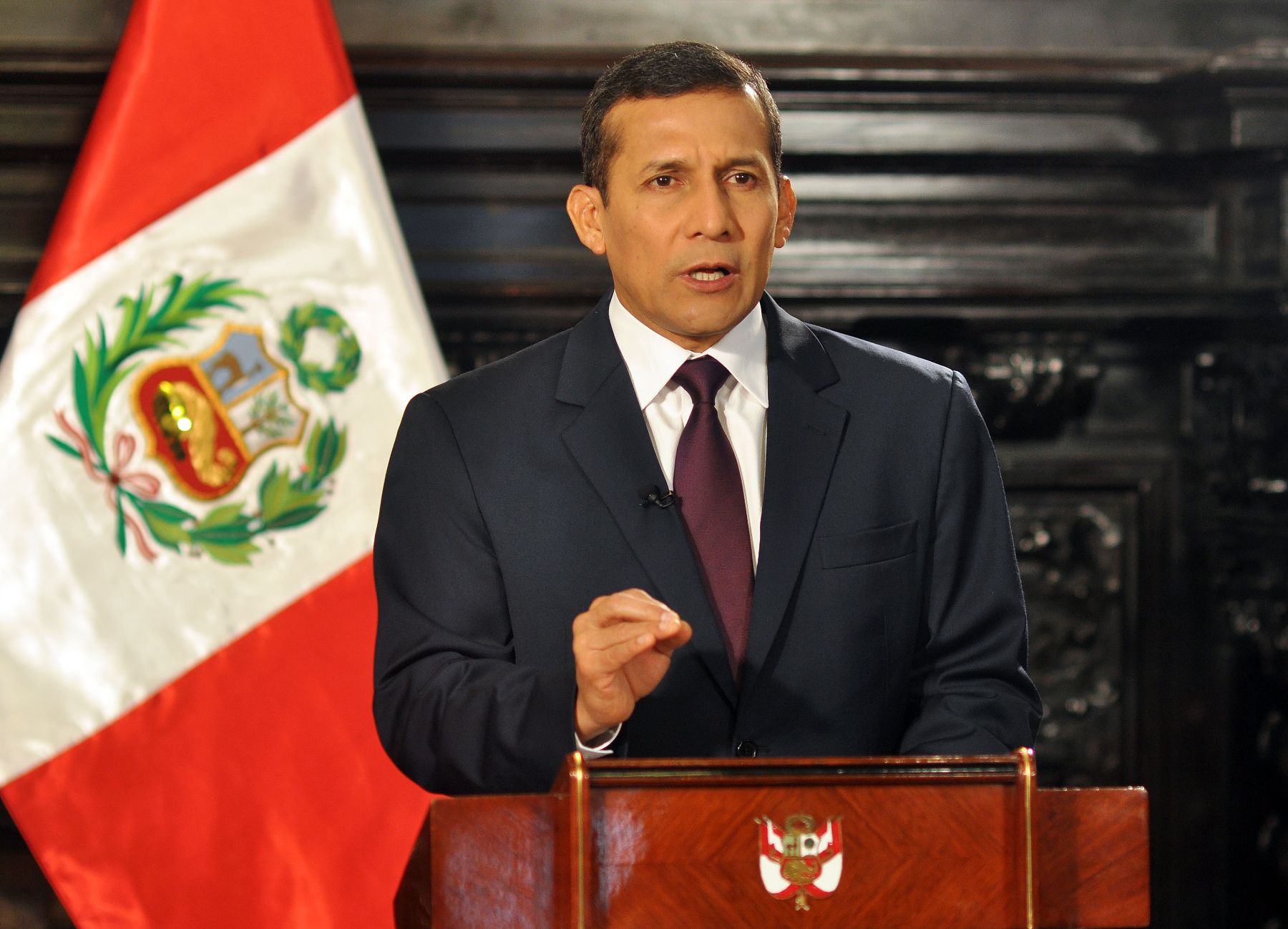 Mensaje a la  nación del Presidente Ollanta Humala sobre nuevas relaciones de la población con las actividades e industrias extractivas.Foto: ANDINA/Prensa Presidencia