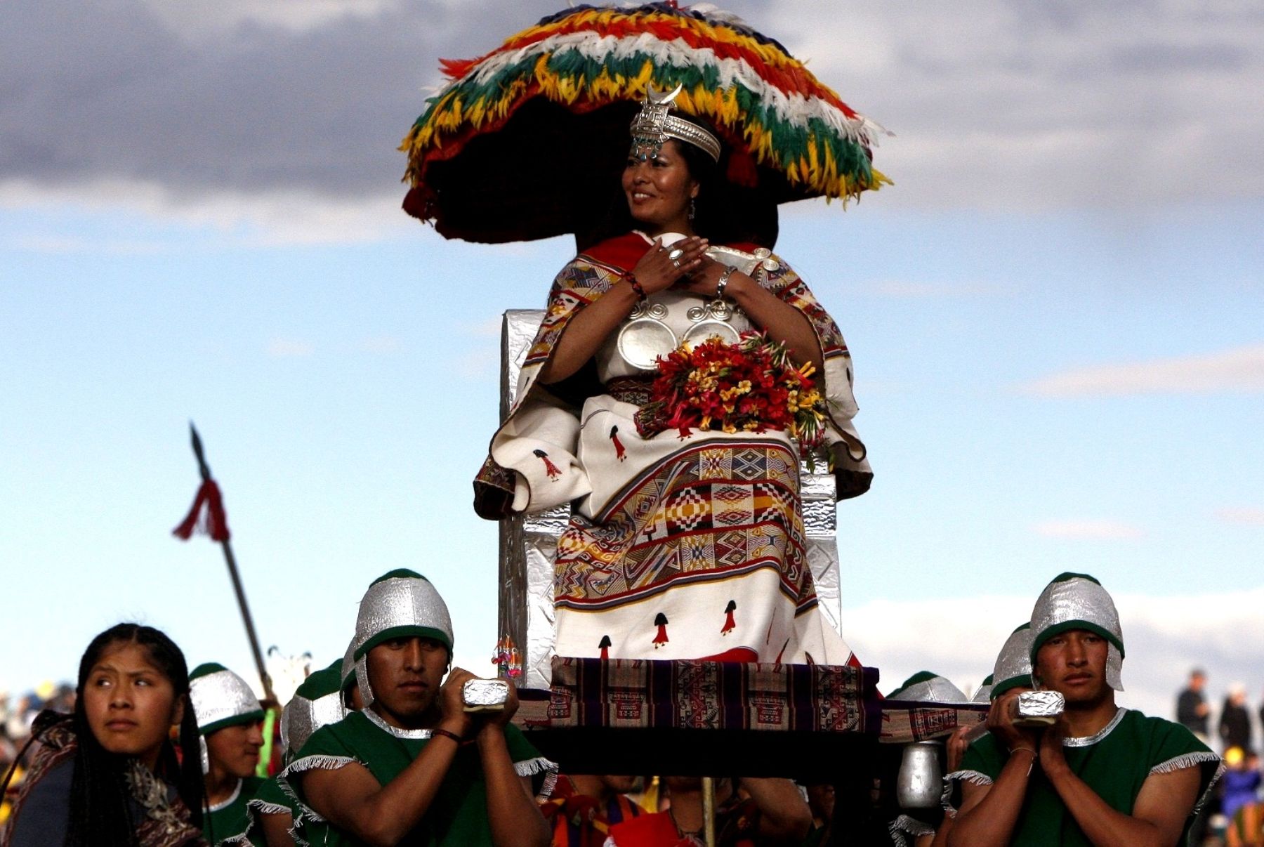 Ceremonia del Inti Raymi en Sacsayhuamán. Foto: ANDINA/Percy Hurtado Santillán.