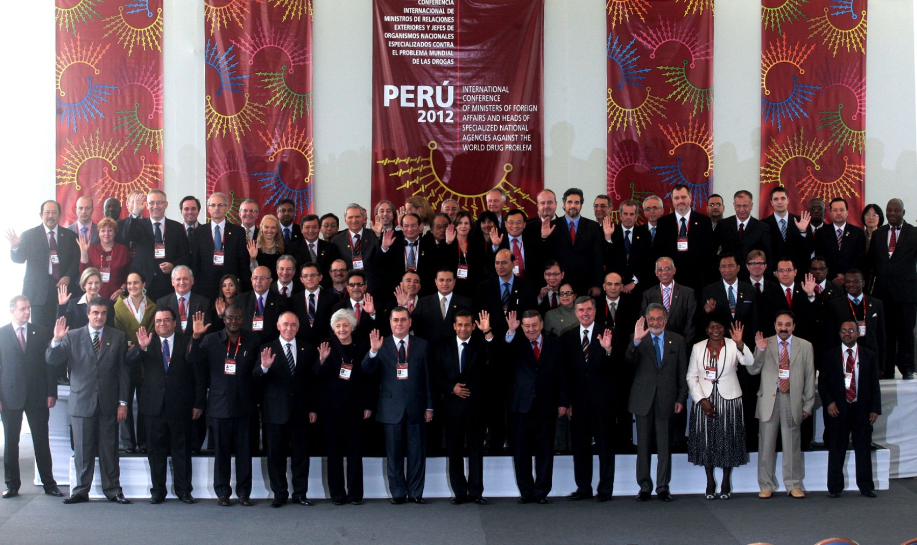 Presidente Ollanta Humala, inauguró la Conferencia Internacional de Ministros de Relaciones Exteriores y Jefes de Organismos Nacionales especializados en el problema mundial de las Drogas.
Foto: ANDINA/Juan Carlos Guzmán Negrini.