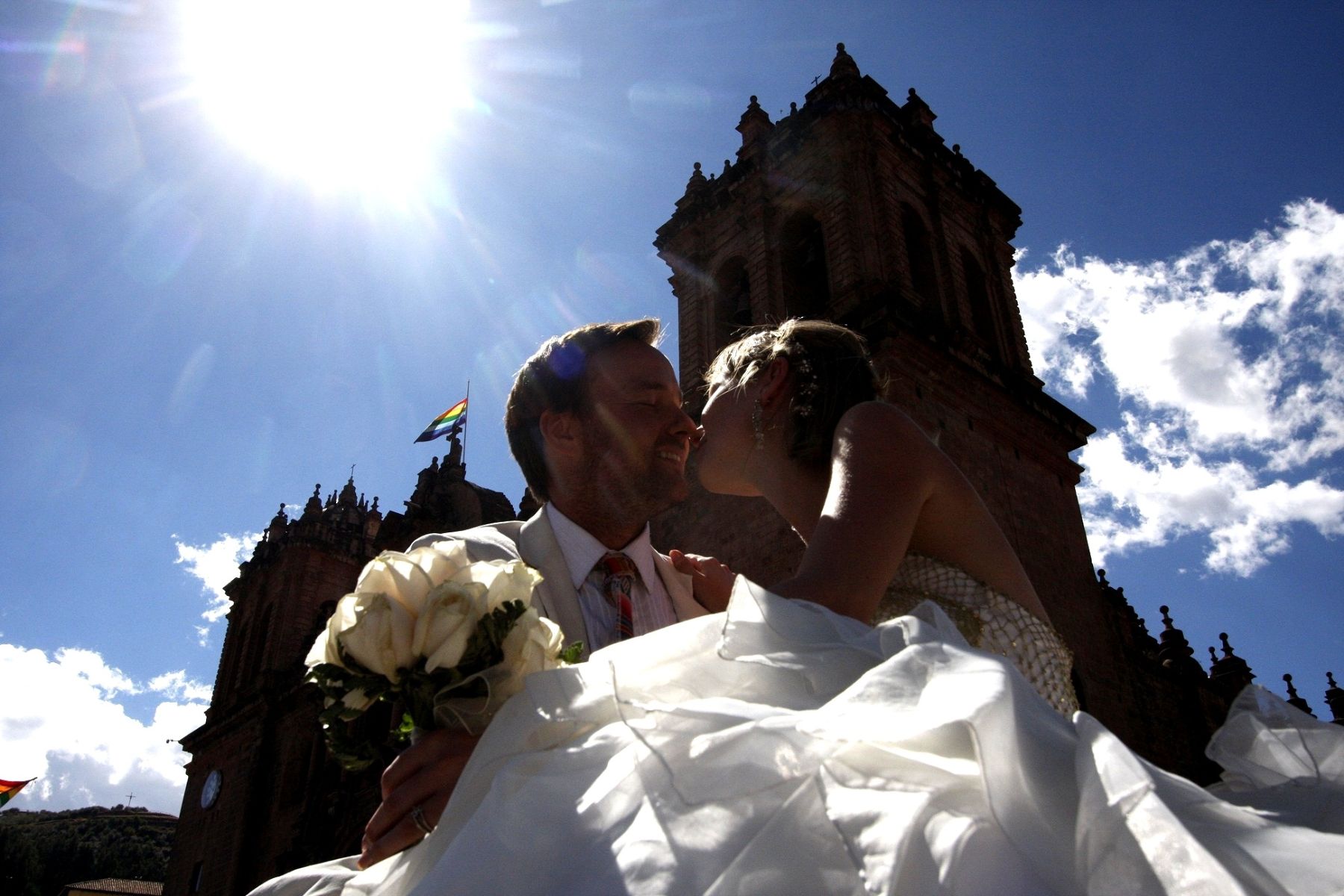 Ingleses contrajeron matrimonio andino en Cusco. Foto: ANDINA/Percy Hurtado Santillán.