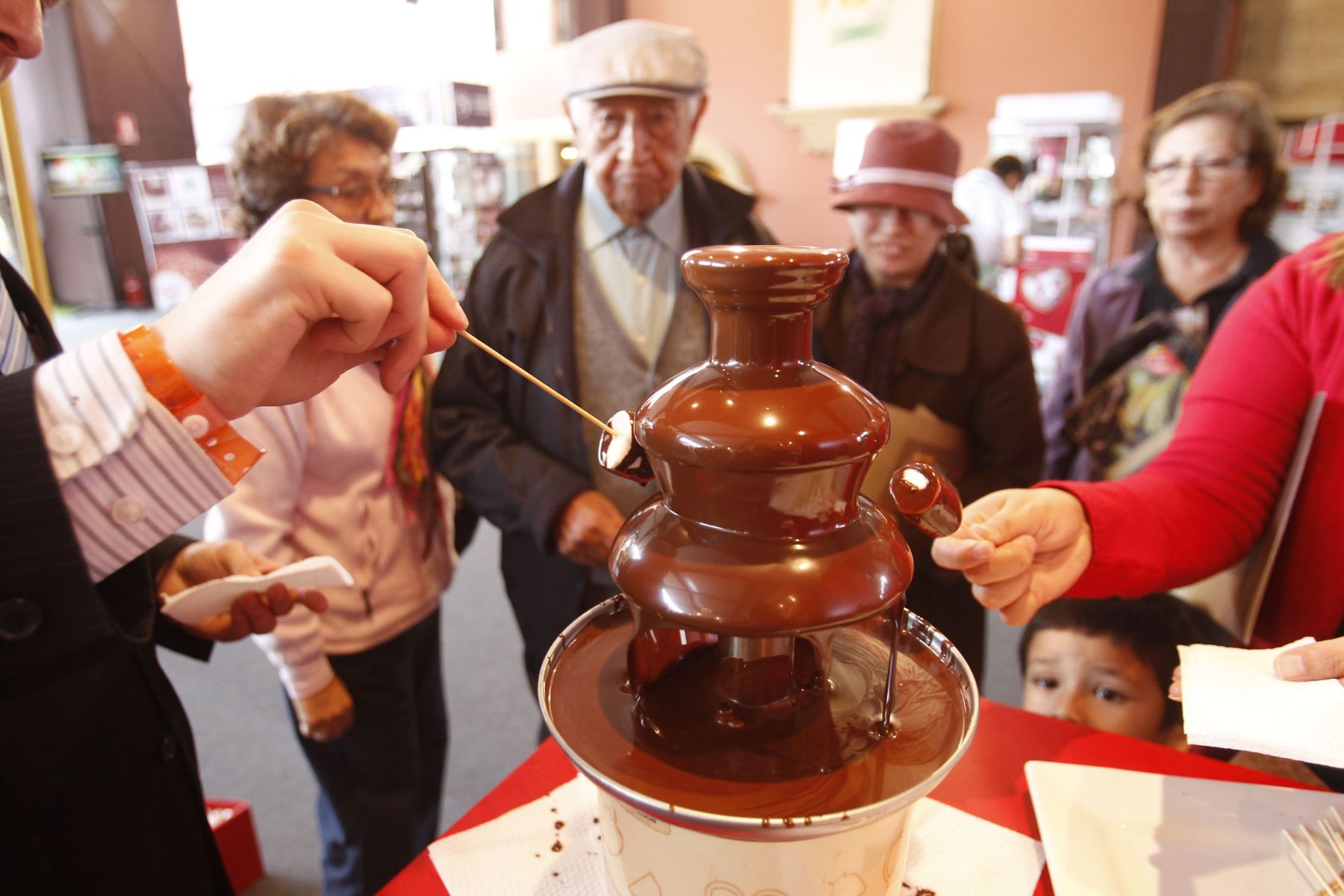 Salón del cacao y el chocolate.Foto: ANDINA/Carlos Lezama